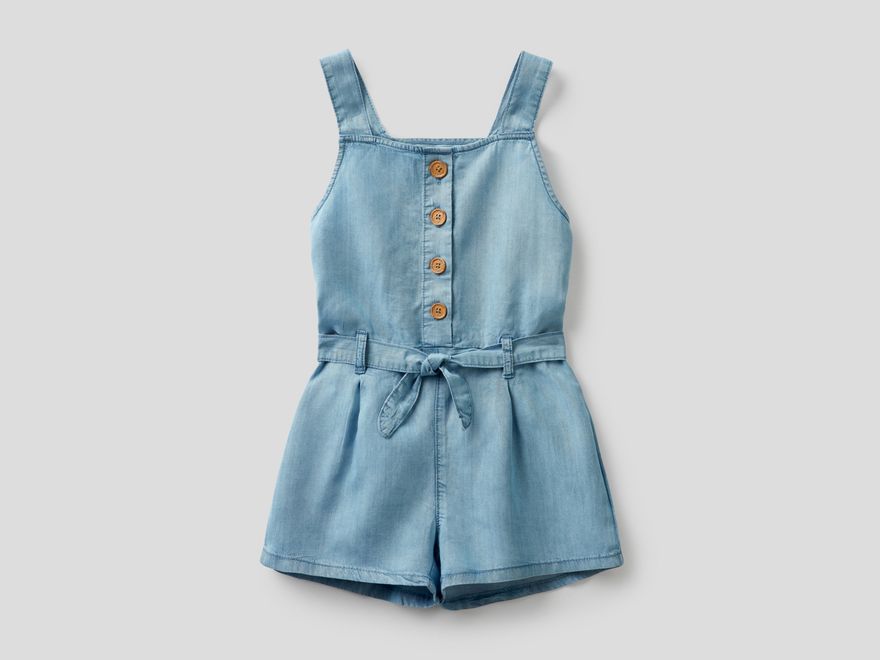 United Colors Of Benetton / Полукомбинезон джинсовый для девочки