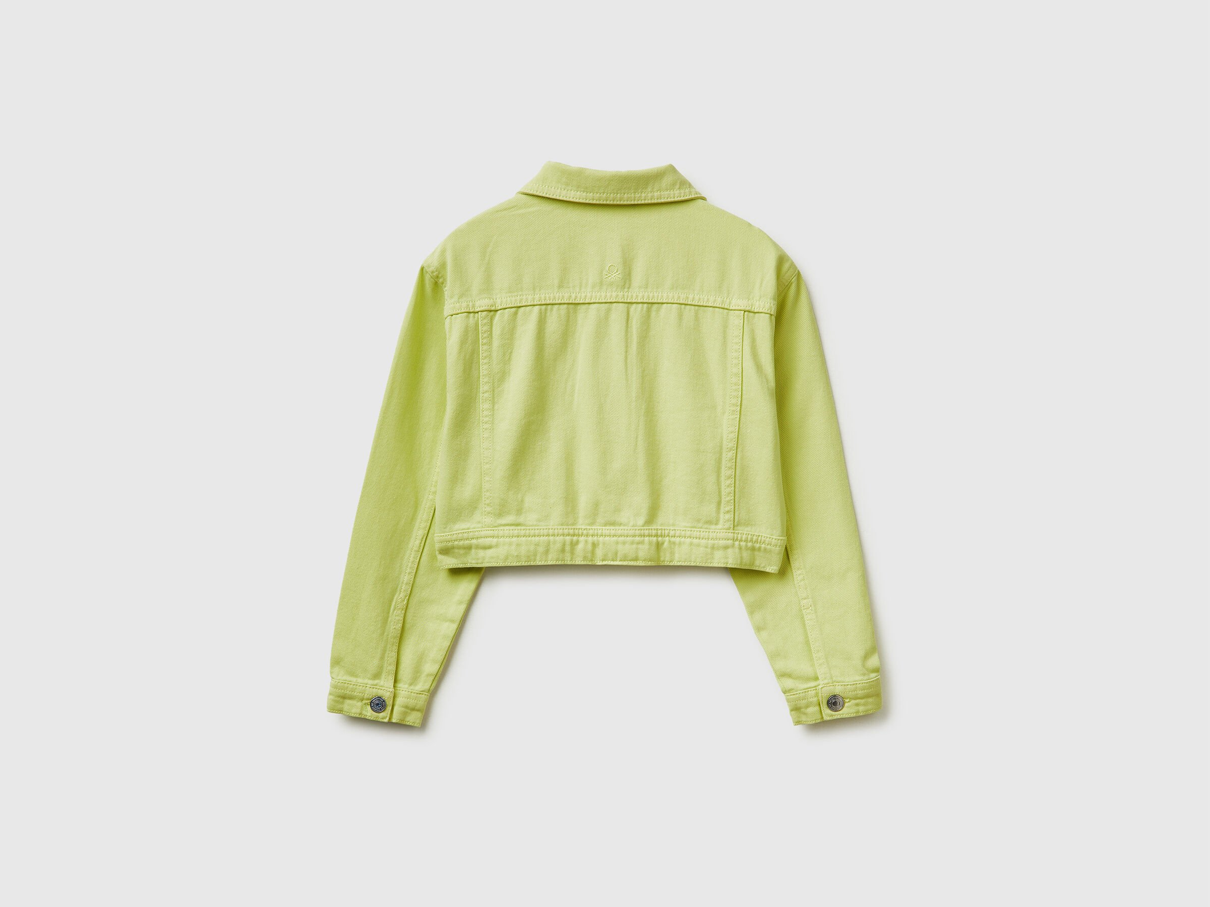 United Colors Of Benetton / Укороченный джинсовый жакет для девочки - фото 2