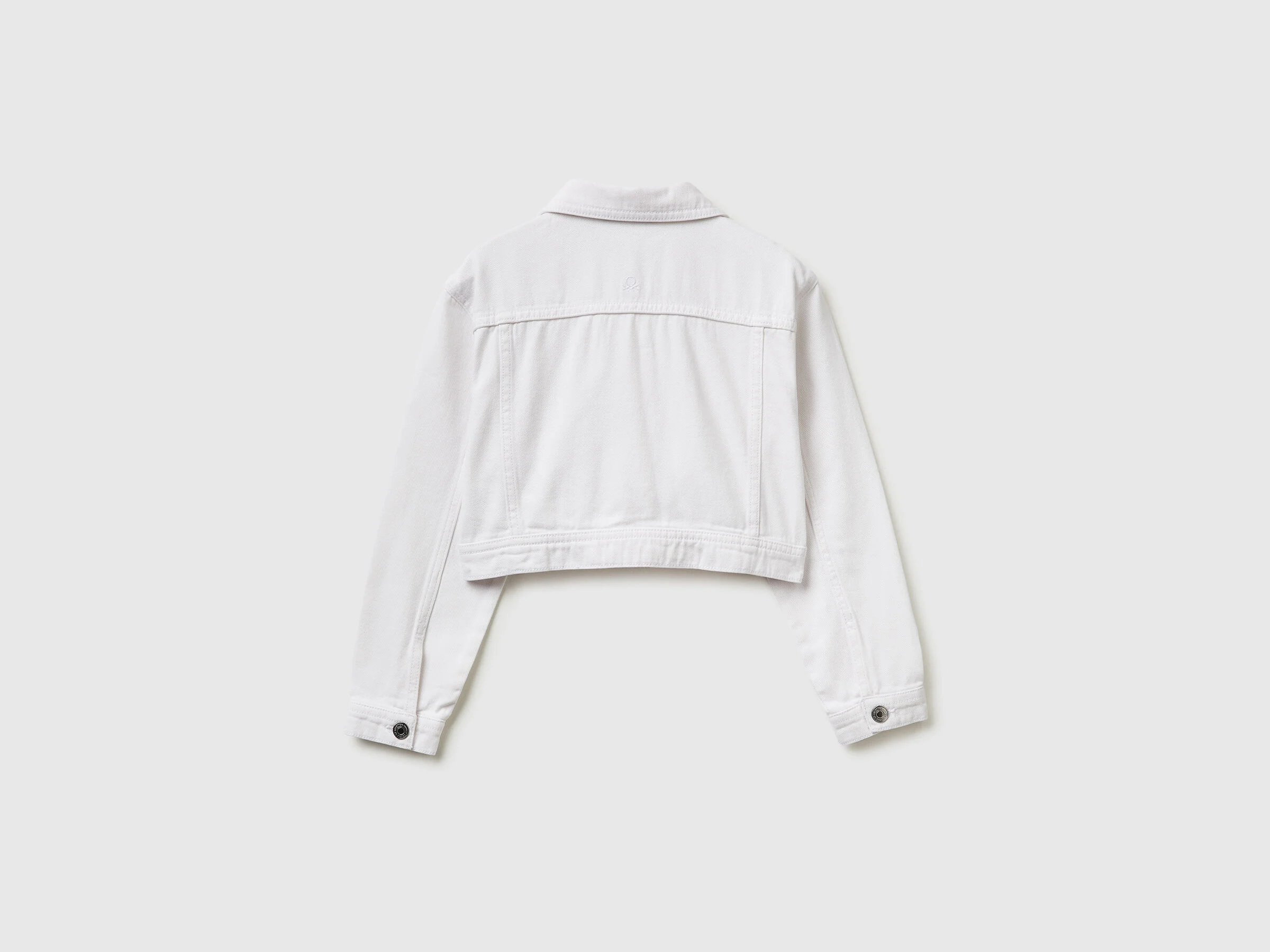 United Colors Of Benetton / Укороченный джинсовый жакет для девочки - фото 2