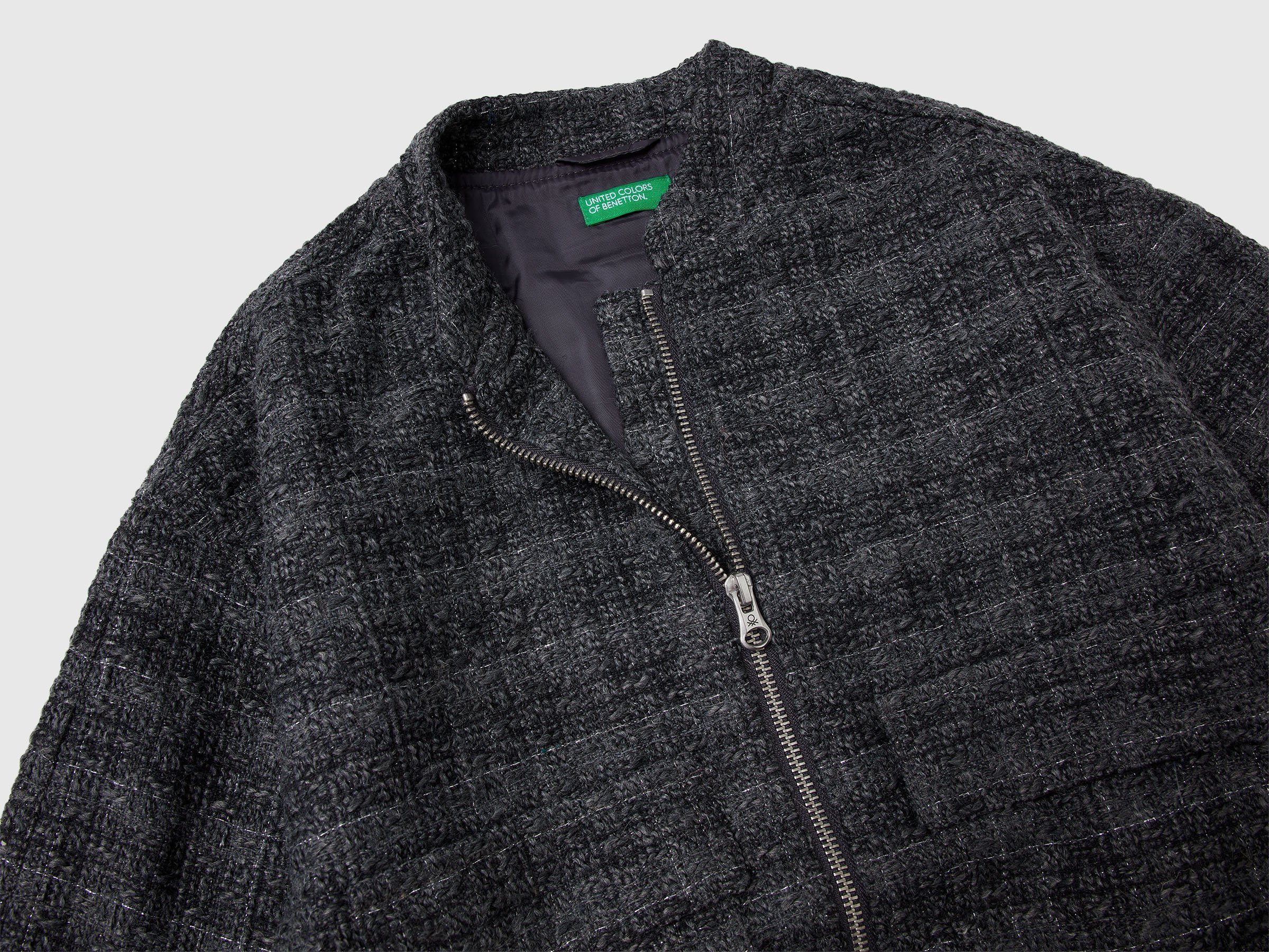 United Colors Of Benetton / Куртка-бомбер для девочки - фото 3