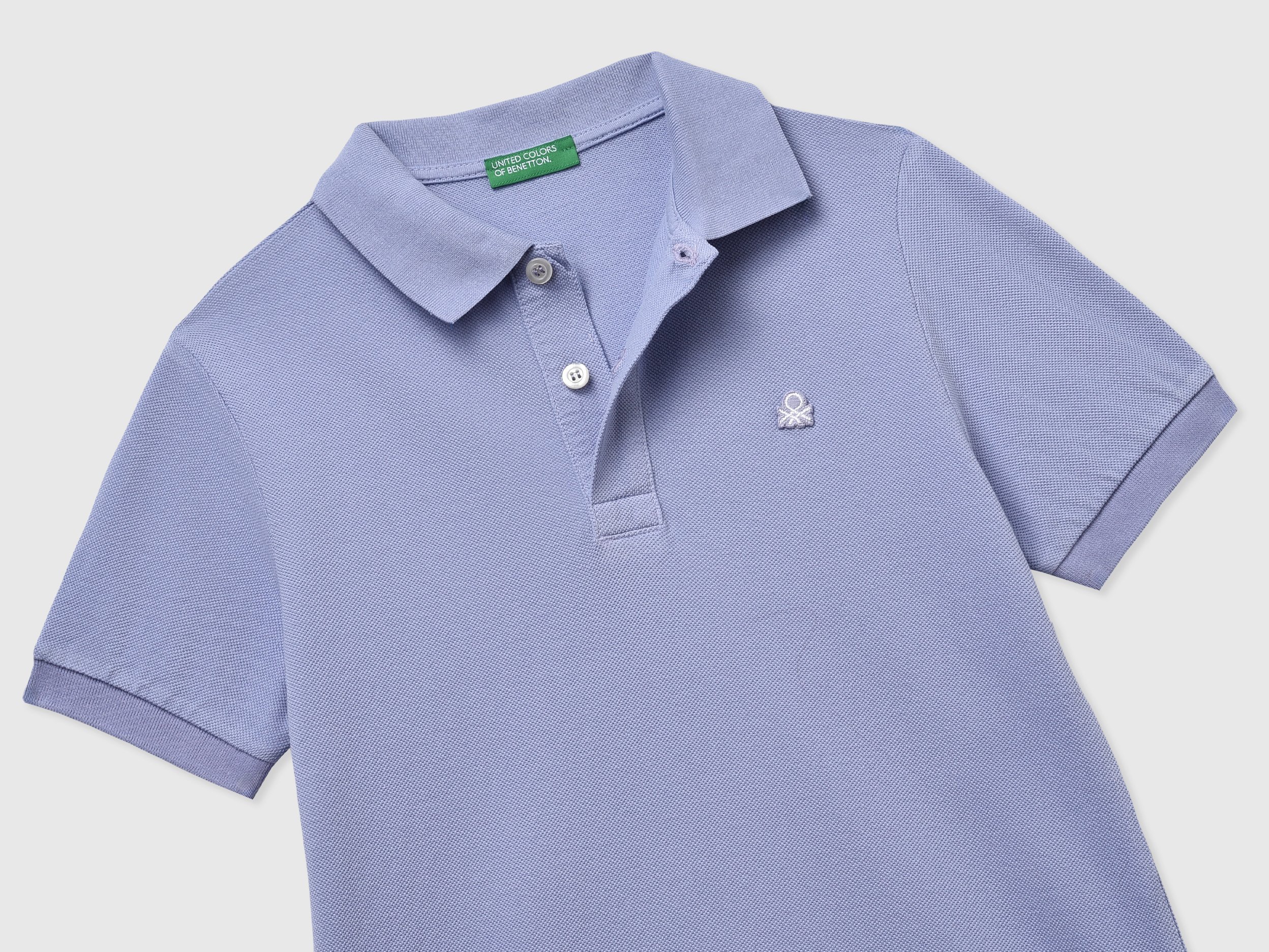 United Colors Of Benetton / Поло из ткани пике с коротким рукавом для мальчика - фото 3