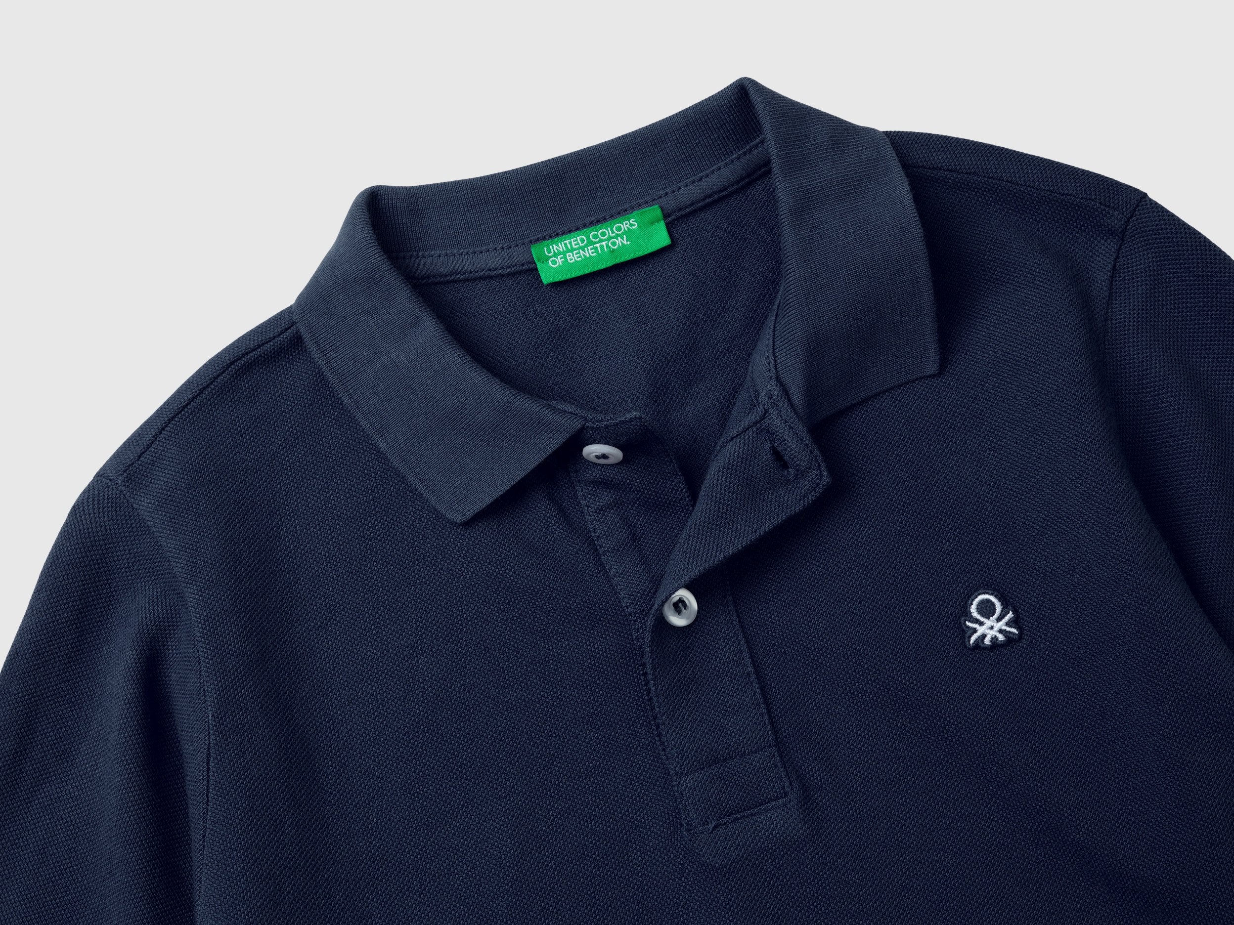 United Colors Of Benetton / Поло из ткани пике с длинным рукавом для мальчика