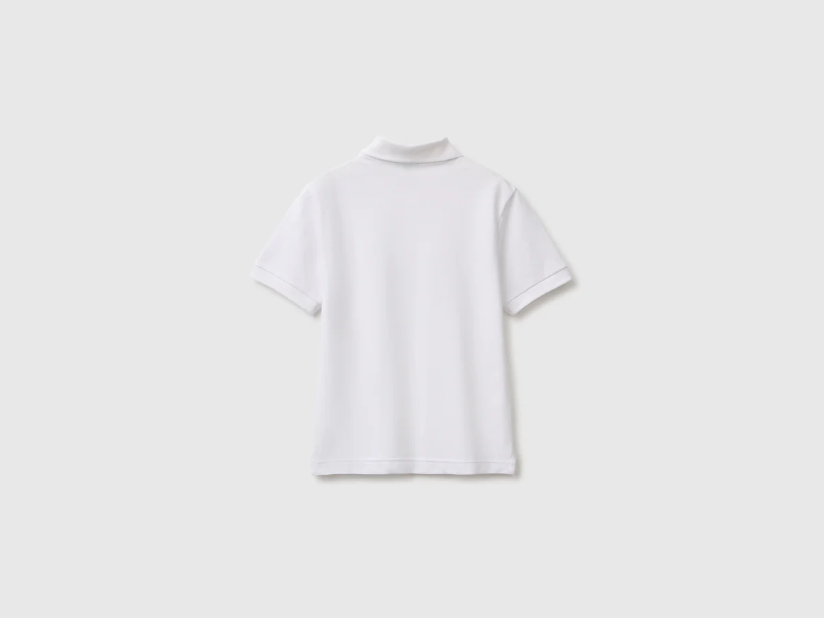 United Colors Of Benetton / Поло из ткани пике с коротким рукавом для мальчика - фото 2