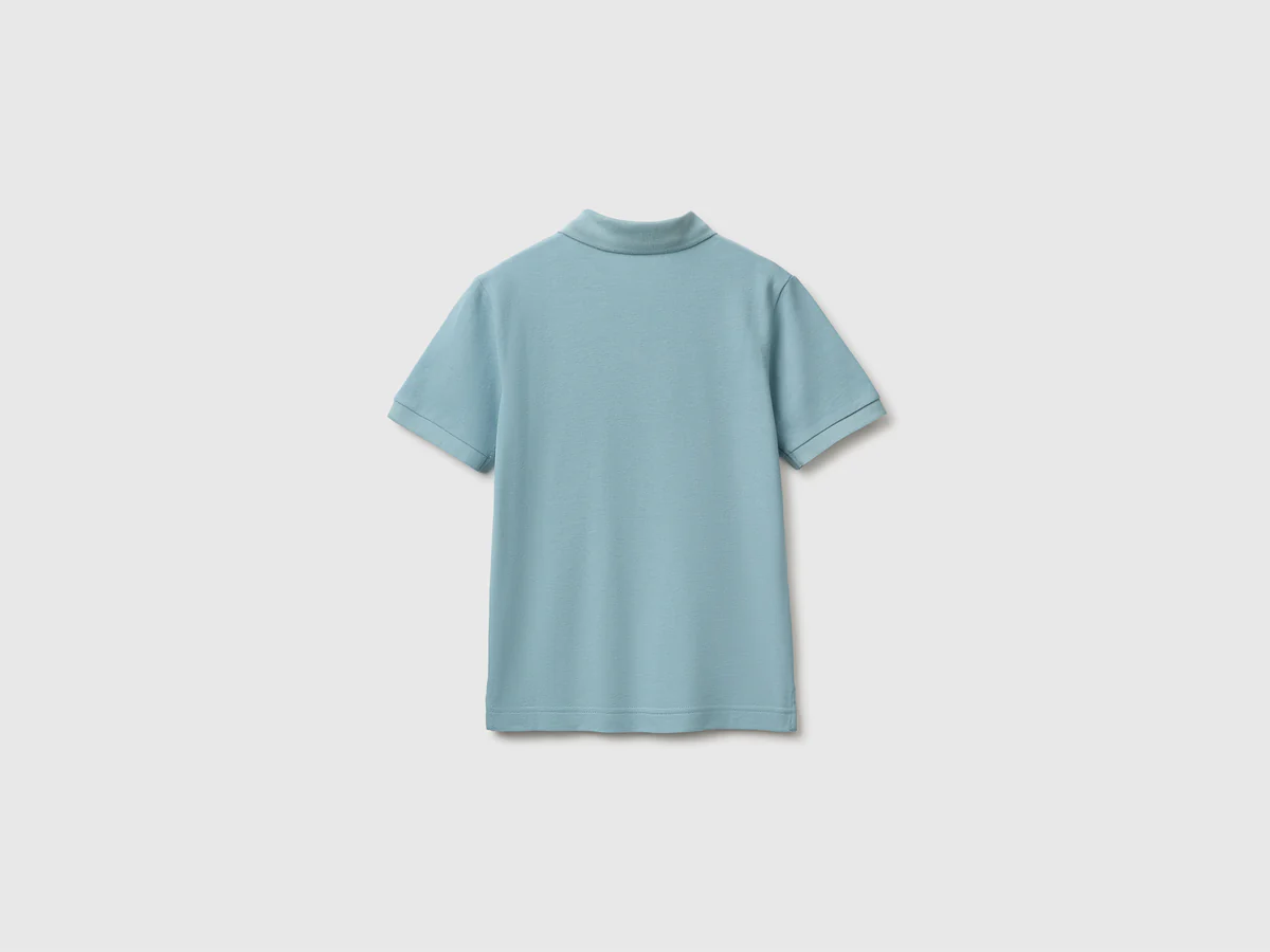 United Colors Of Benetton / Поло из ткани пике с коротким рукавом для мальчика - фото 2