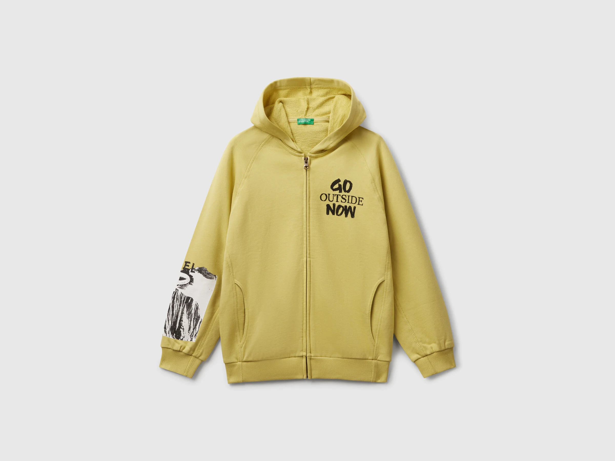 United Colors Of Benetton / Толстовка на молнии с принтом для мальчика