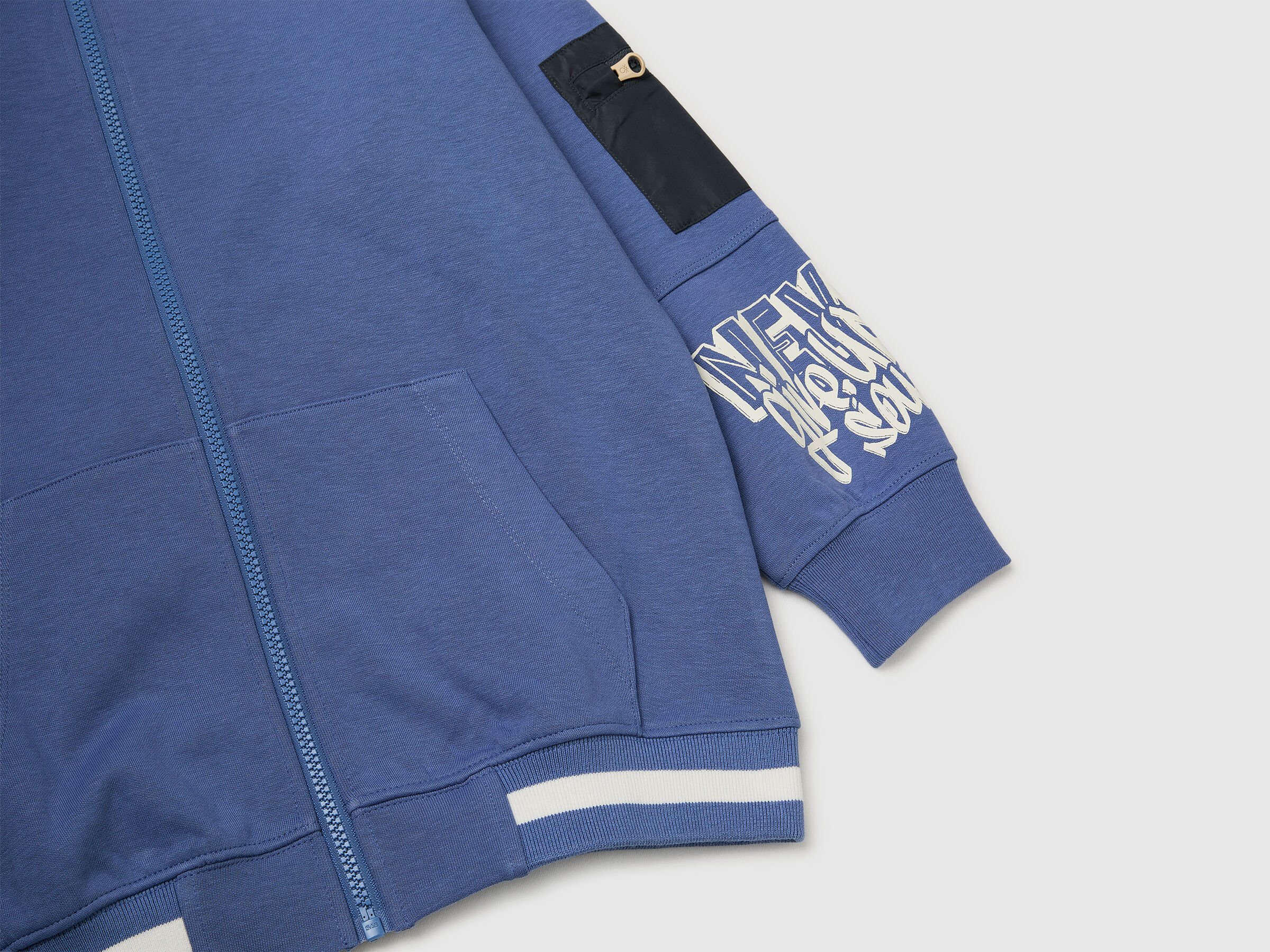 United Colors Of Benetton / Толстовка на молнии с принтом для мальчика - фото 3