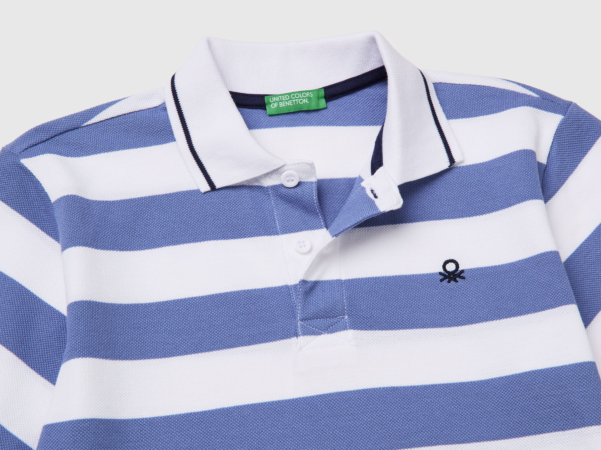 United Colors Of Benetton / Поло из ткани пике с коротким рукавом для мальчика - фото 3