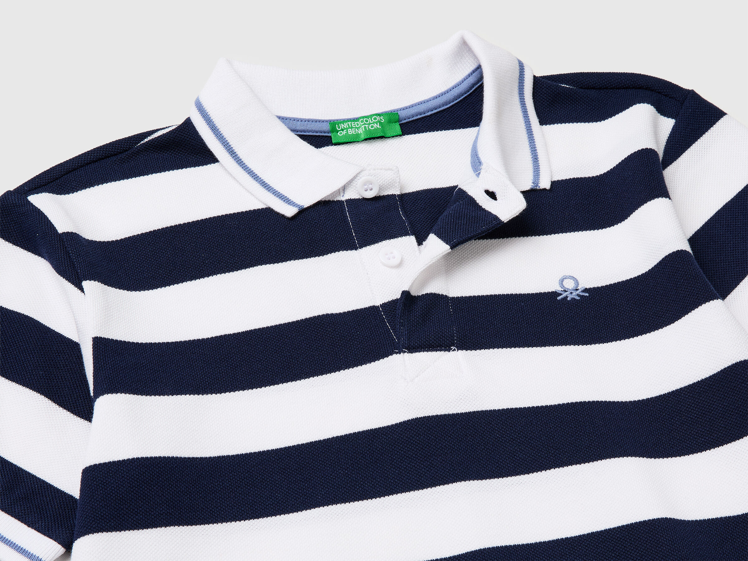 United Colors Of Benetton / Поло из ткани пике с коротким рукавом для мальчика - фото 3