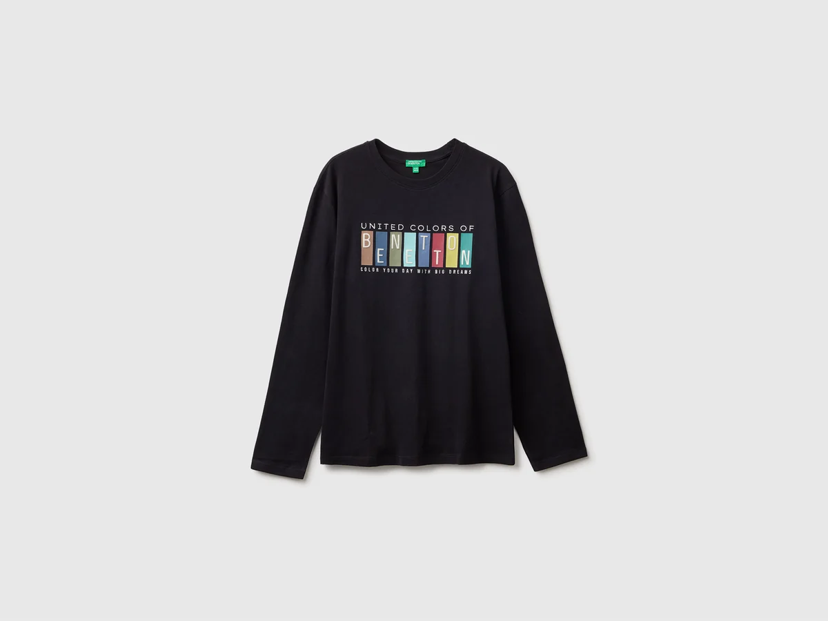 United Colors Of Benetton / Лонгслив с логотипом для мальчика