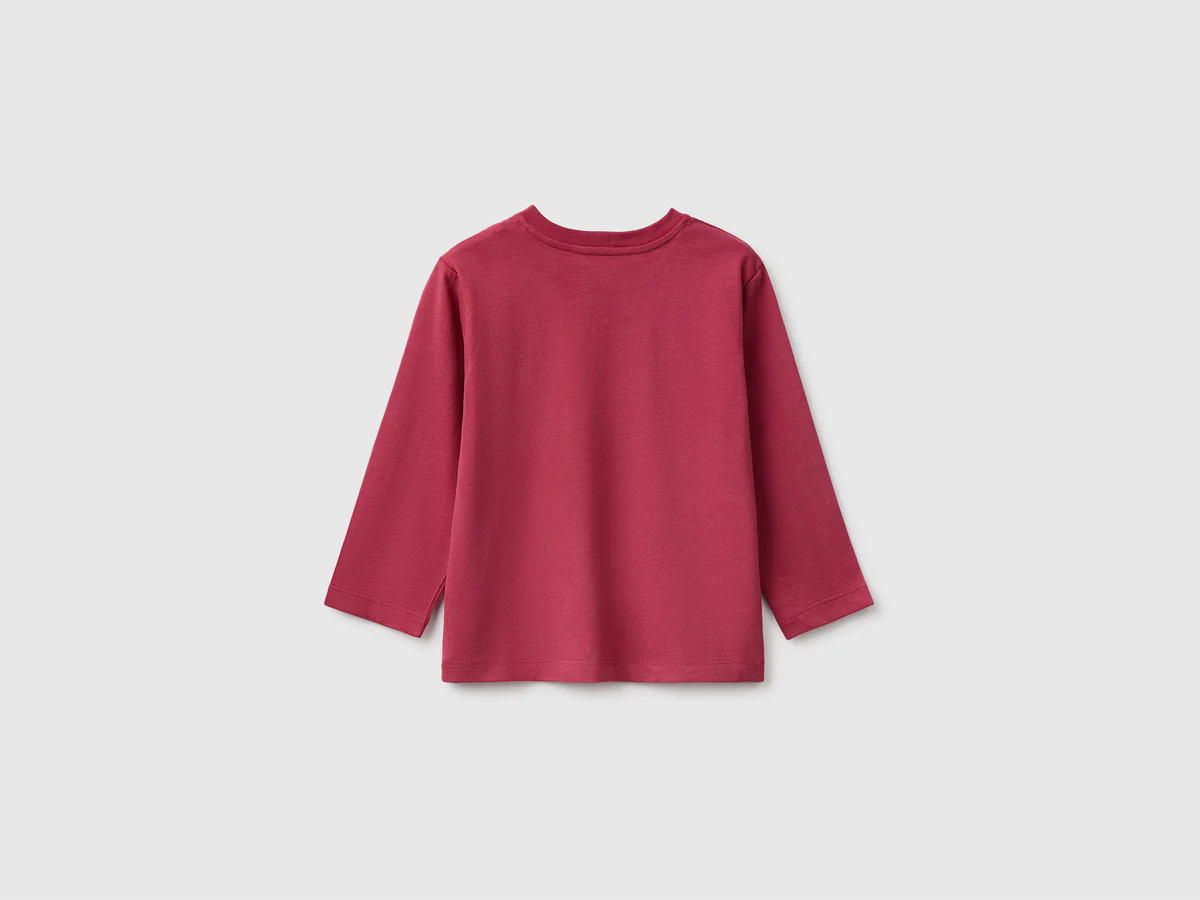 United Colors Of Benetton / Лонгслив с принтом для мальчика - фото 2