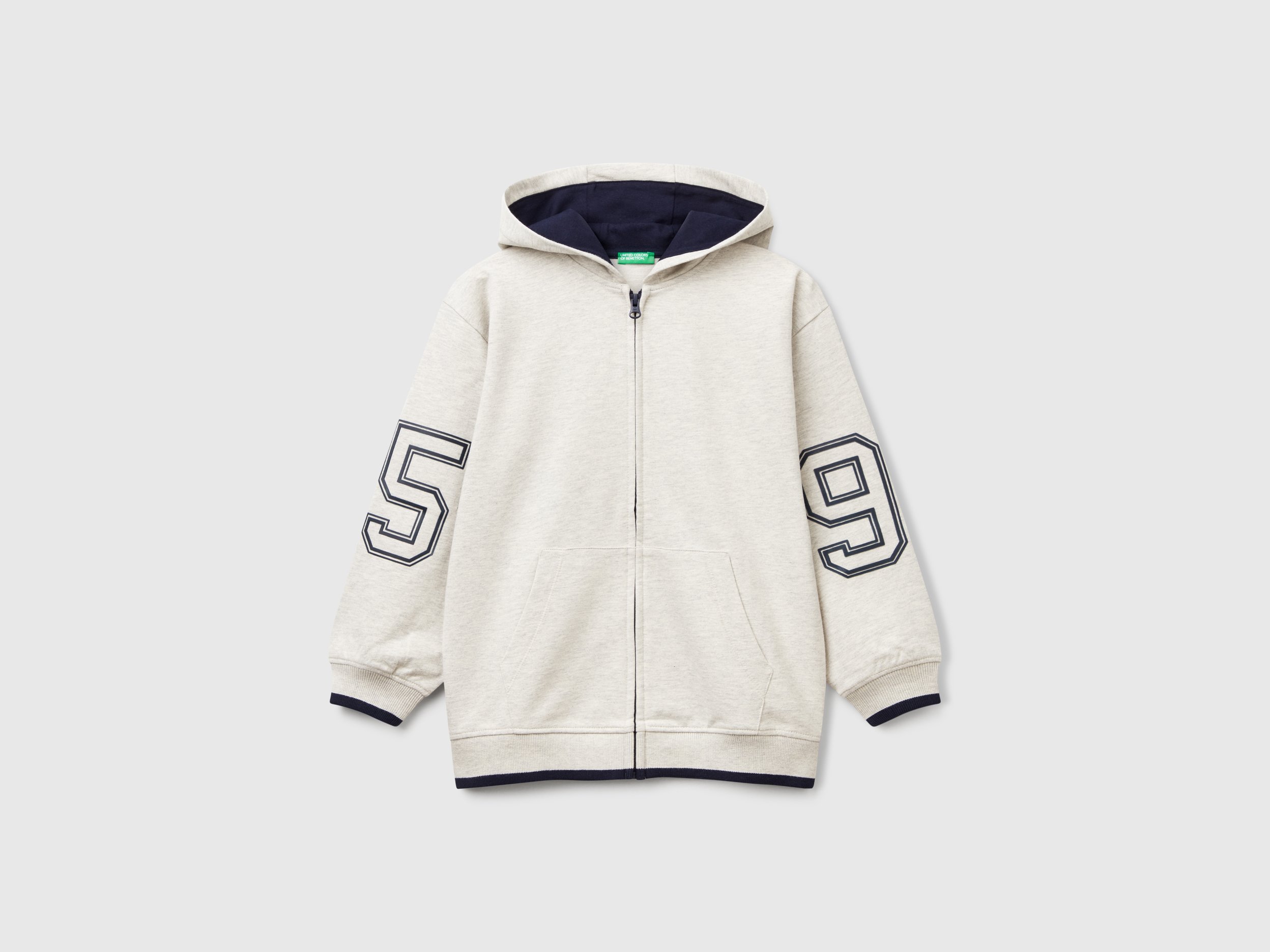 United Colors Of Benetton / Толстовка на молнии с принтом для мальчика