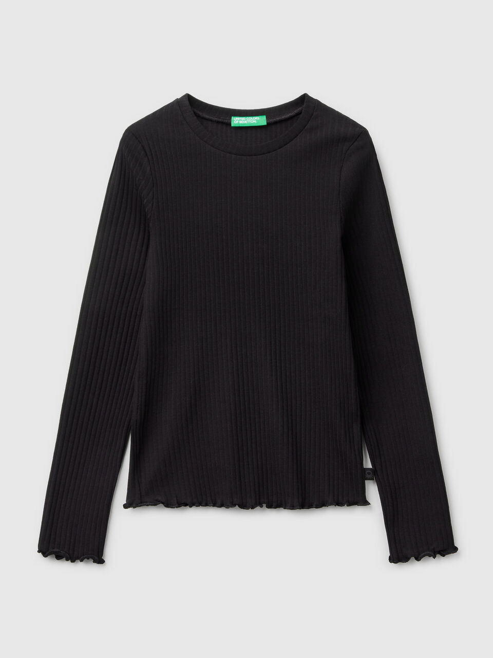 United Colors Of Benetton / Лонгслив в рубчик для девочки