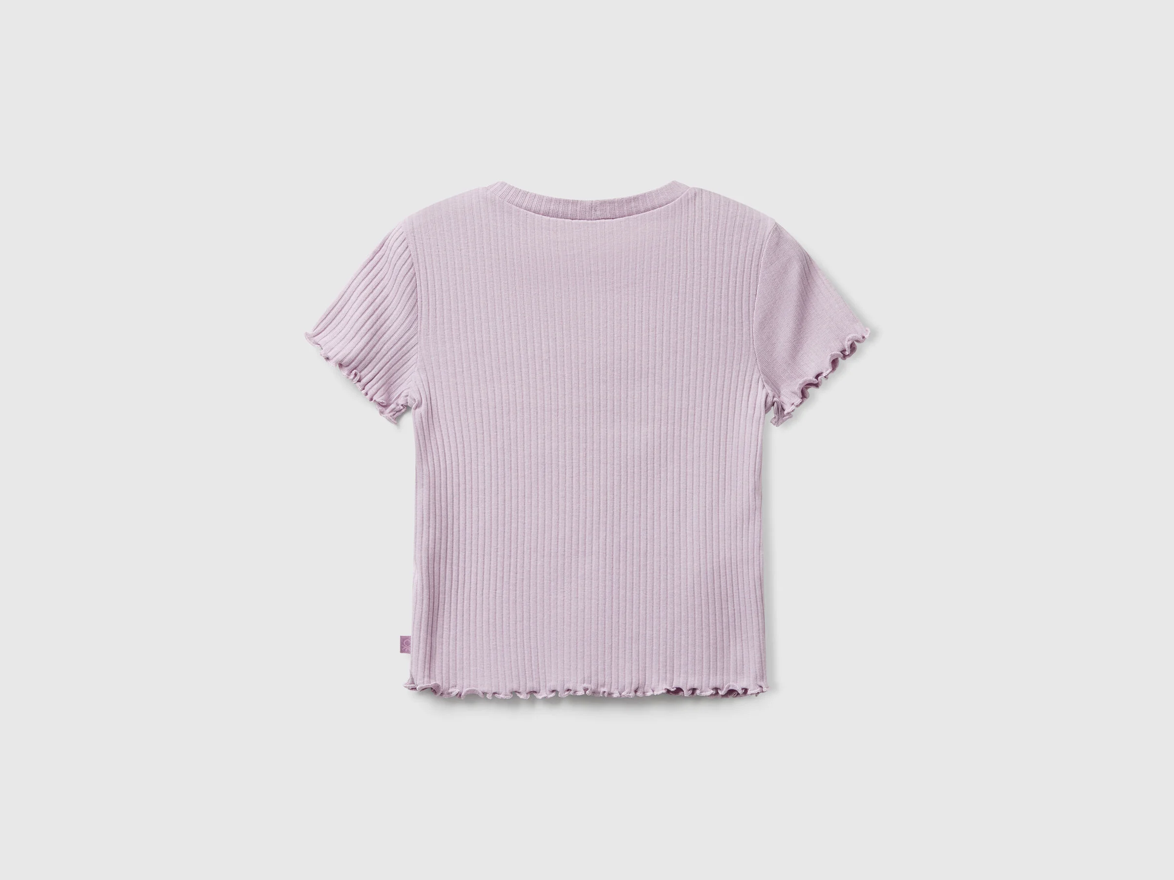 United Colors Of Benetton / Футболка в рубчик для девочки - фото 2