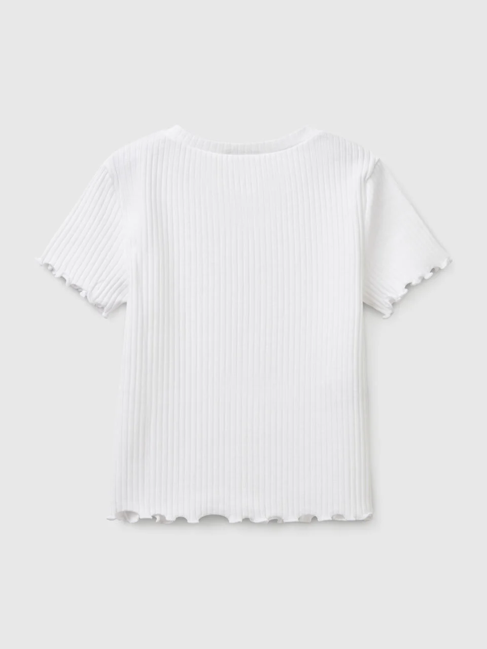 United Colors Of Benetton / Футболка в рубчик для девочки - фото 2