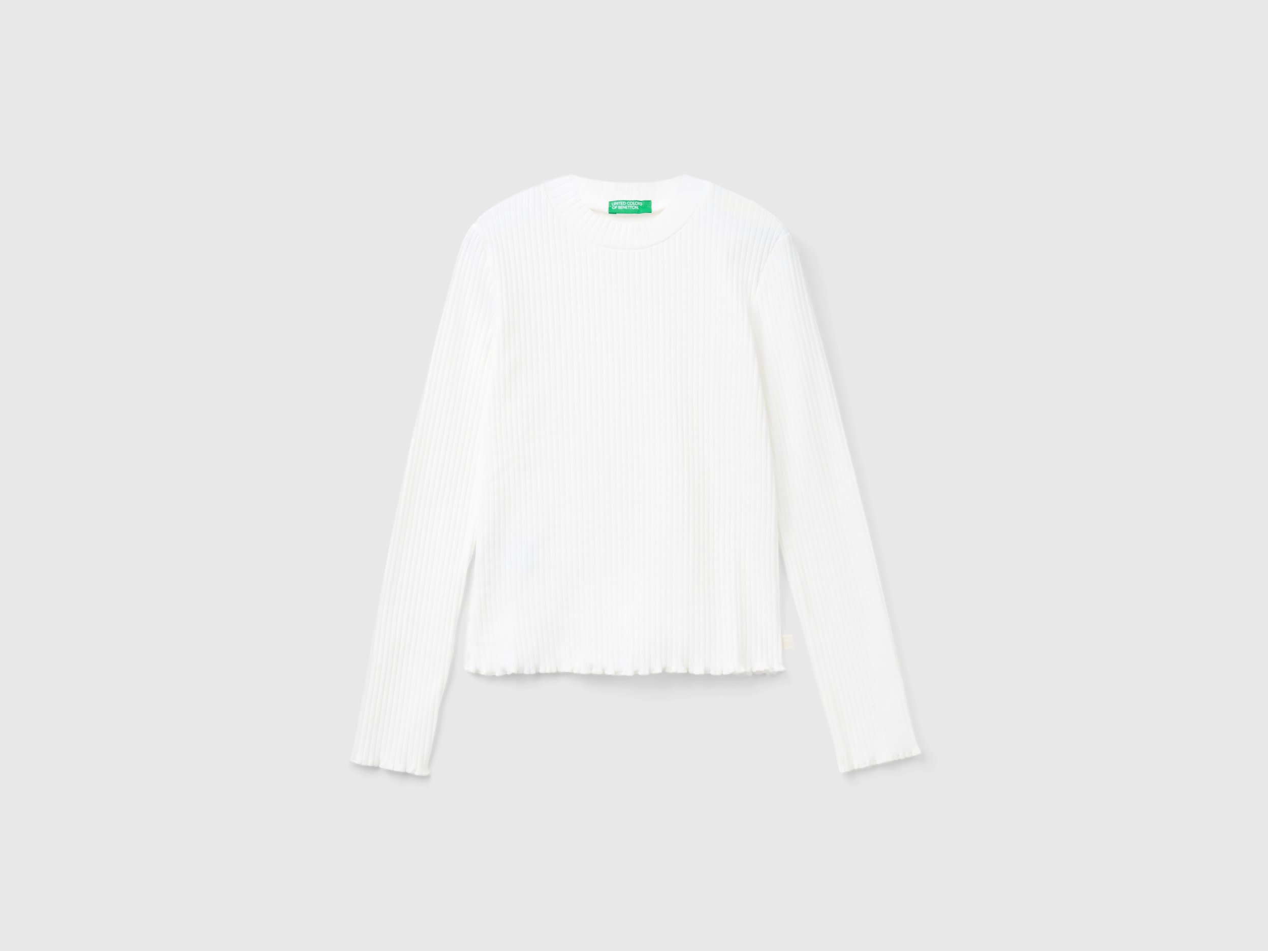 United Colors Of Benetton / Лонгслив в рубчик для девочки