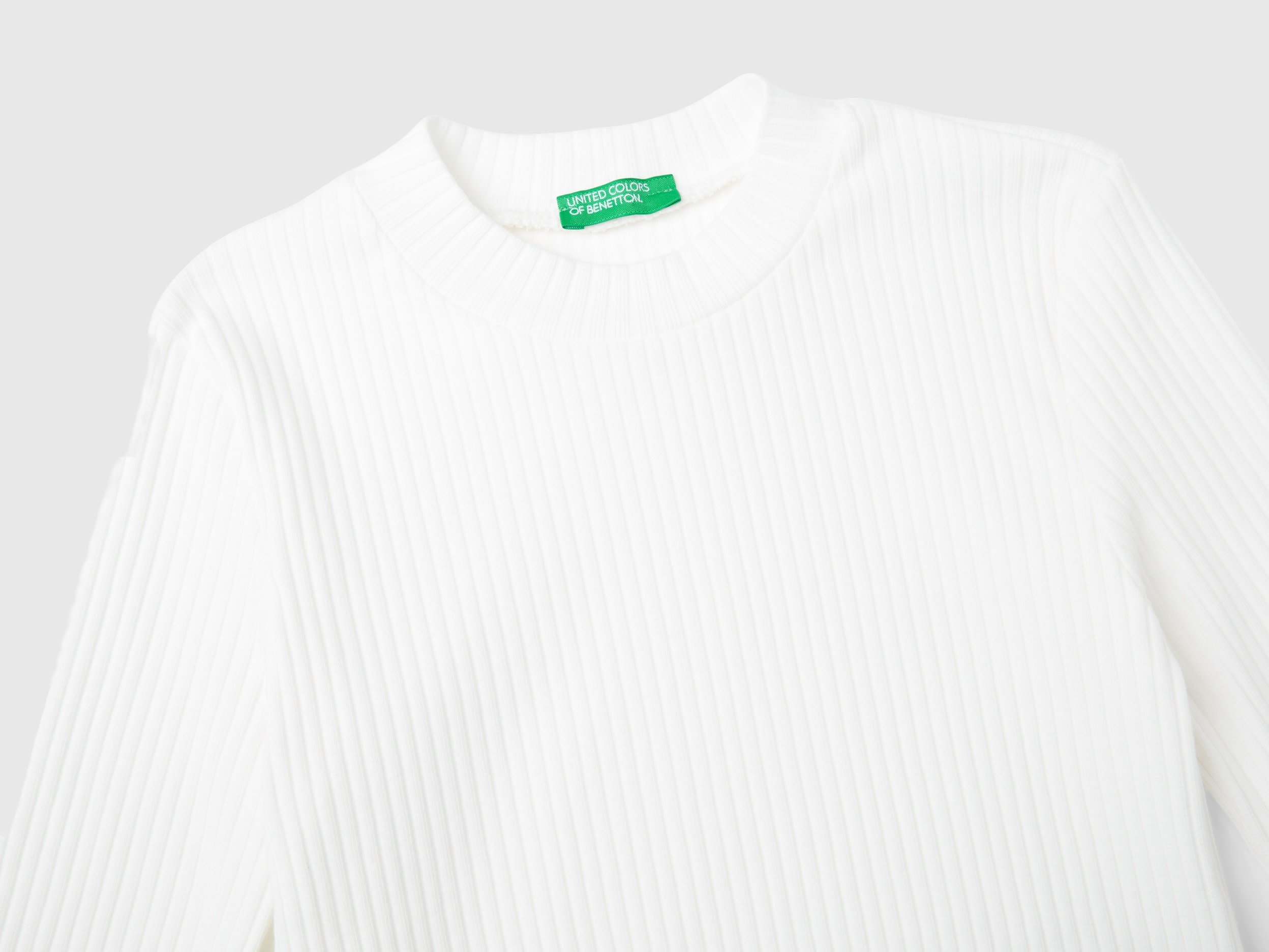 United Colors Of Benetton / Лонгслив в рубчик для девочки