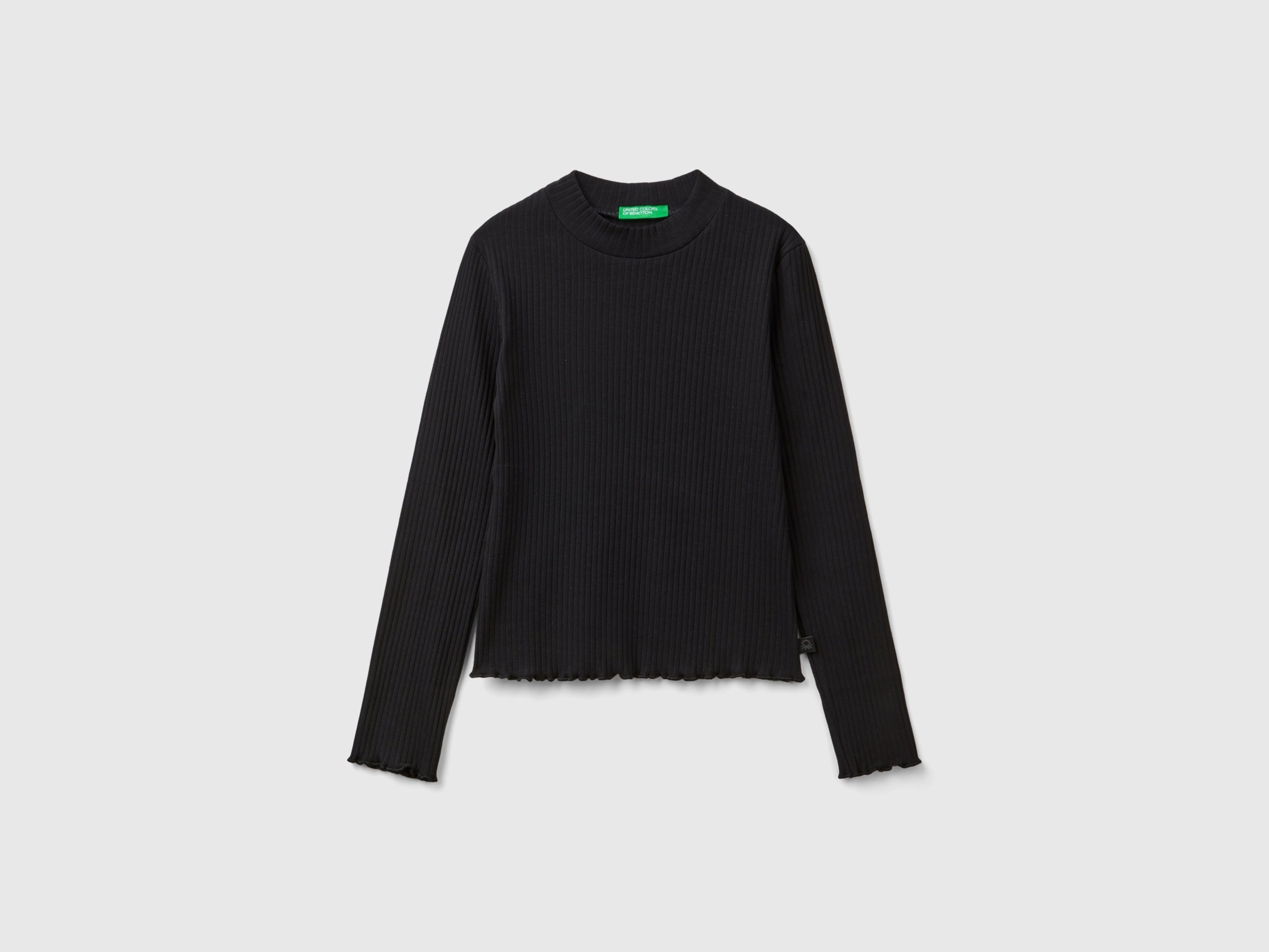 United Colors Of Benetton / Лонгслив в рубчик для девочки
