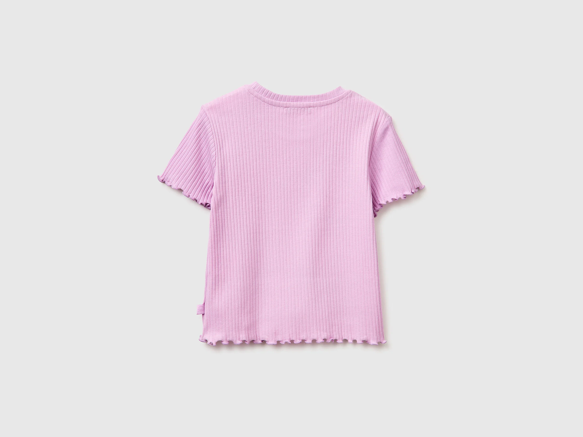 United Colors Of Benetton / Футболка в рубчик для девочки - фото 2