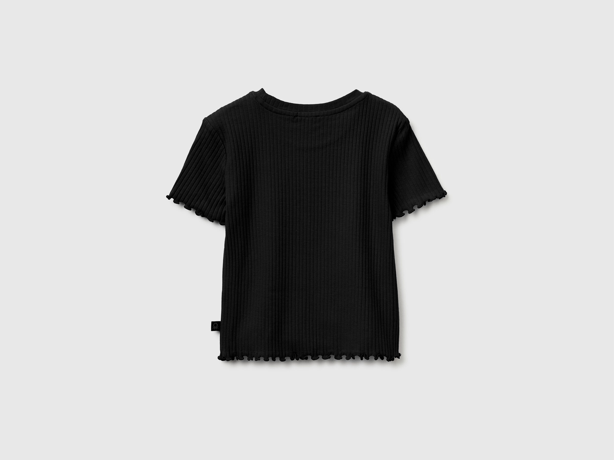 United Colors Of Benetton / Футболка в рубчик для девочки - фото 2