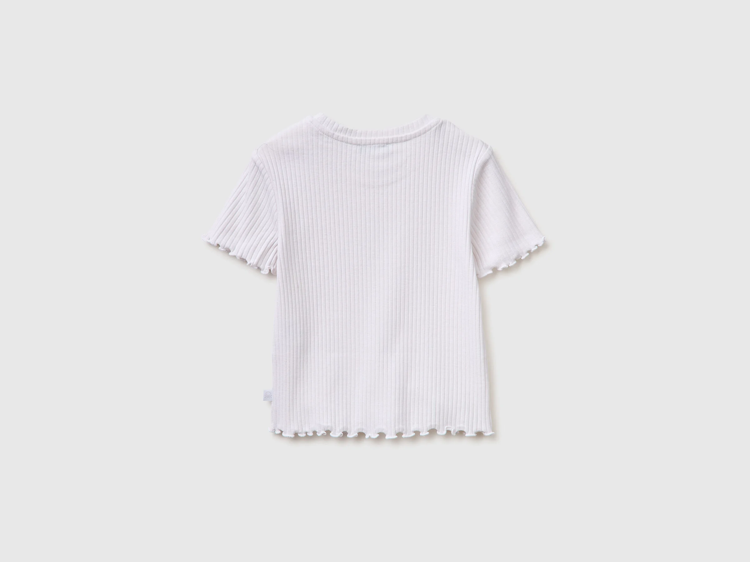 United Colors Of Benetton / Футболка в рубчик для девочки - фото 2