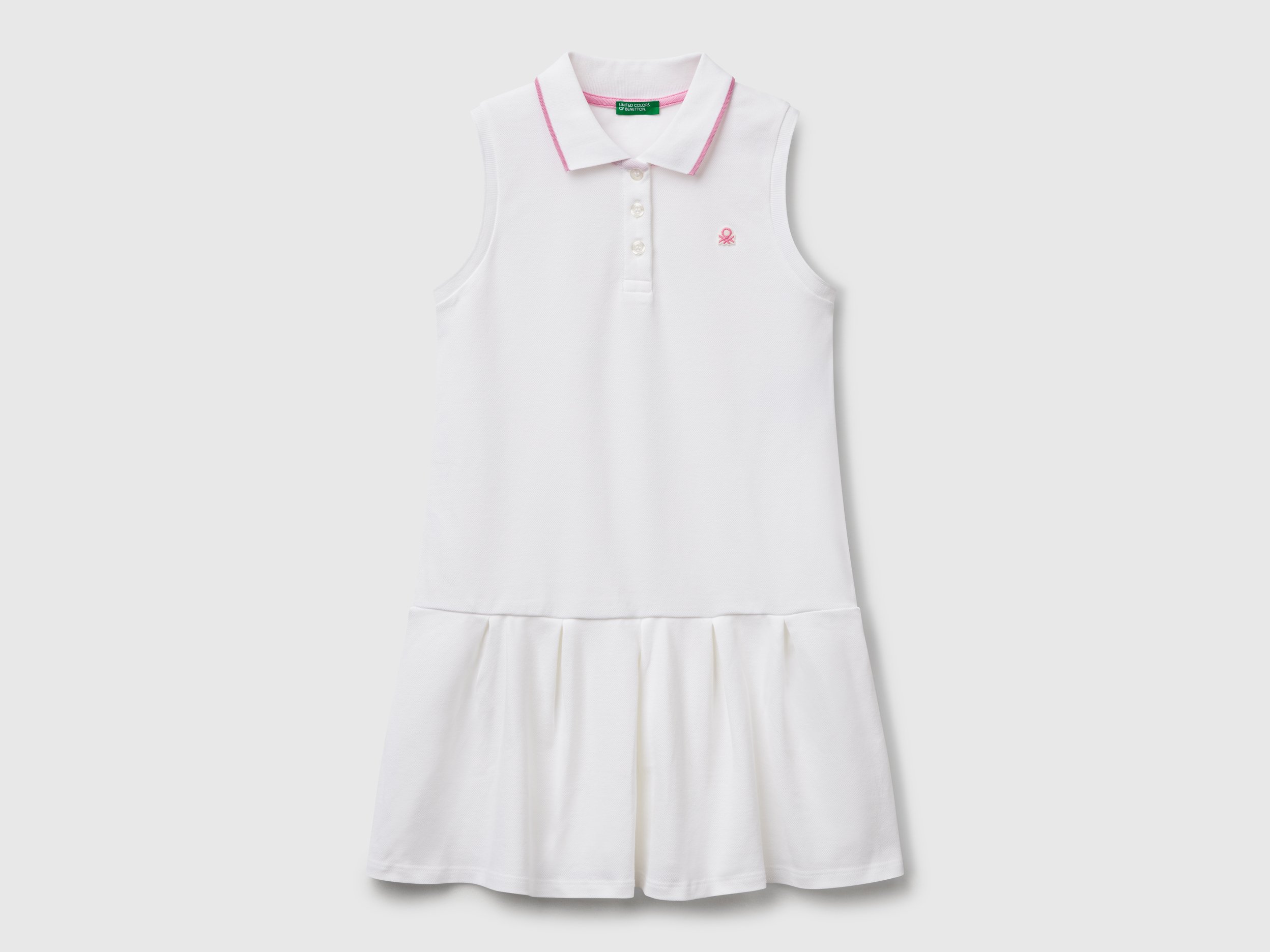 United Colors Of Benetton / Платье-поло из ткани пике для девочки