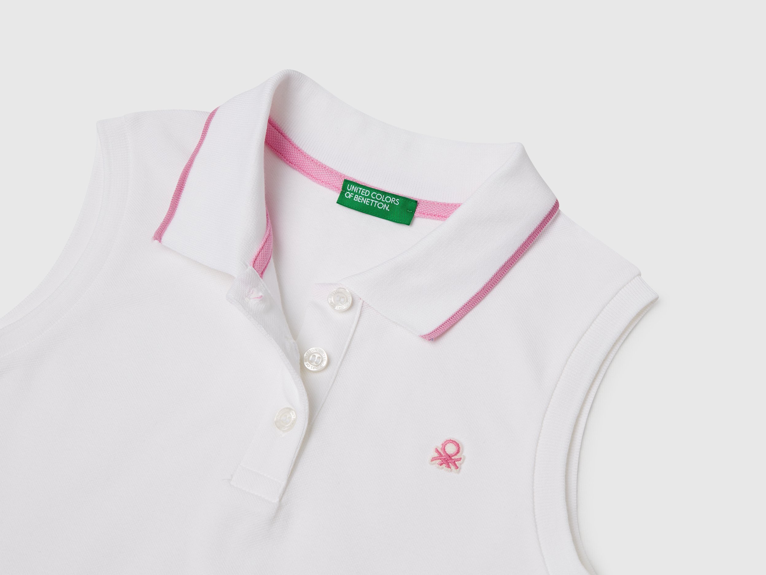 United Colors Of Benetton / Платье-поло из ткани пике для девочки