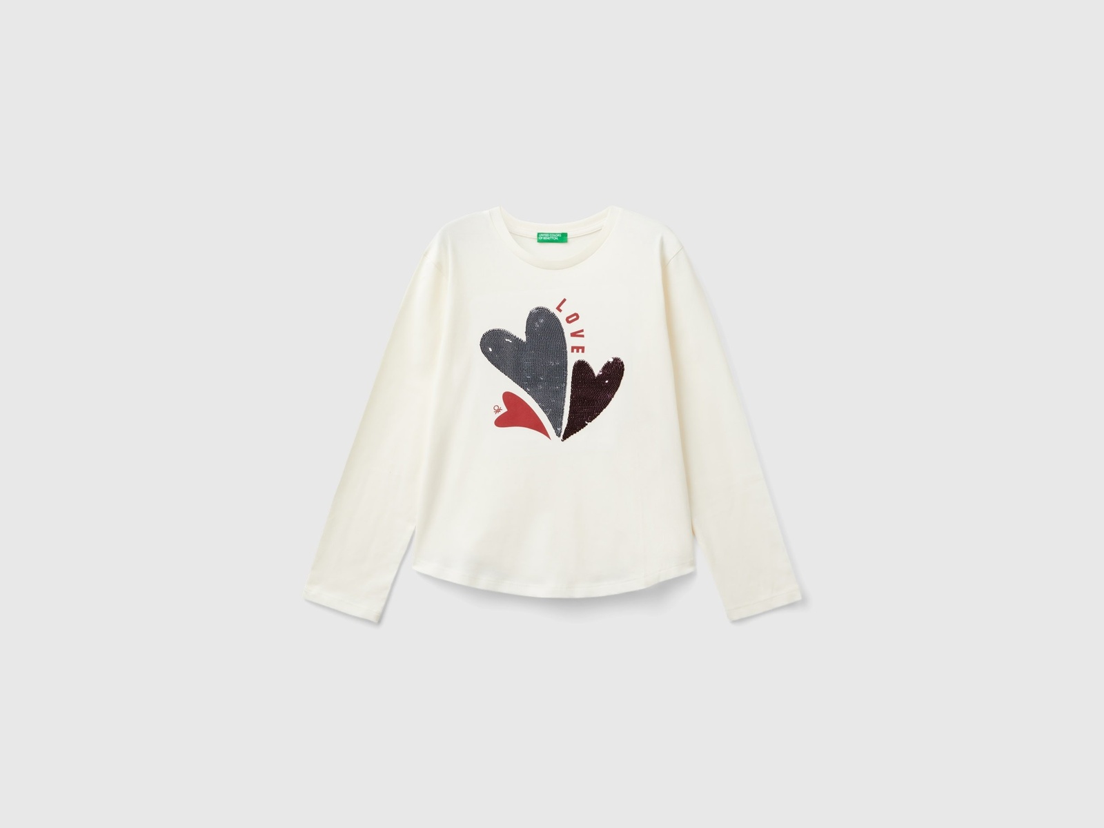 United Colors Of Benetton / Лонгслив с принтом для девочки