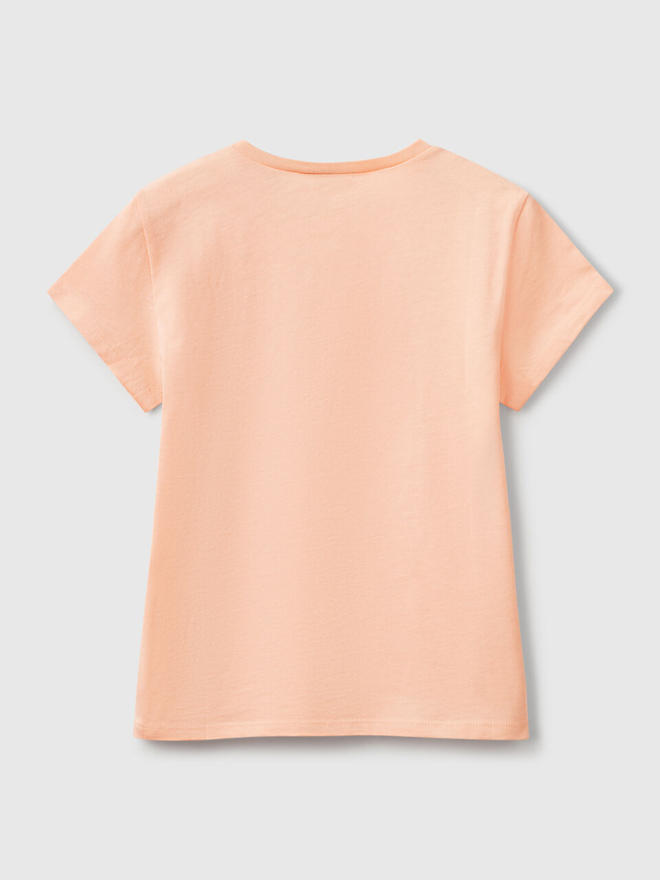 United Colors Of Benetton / Футболка с глиттер принтом для девочки - фото 2