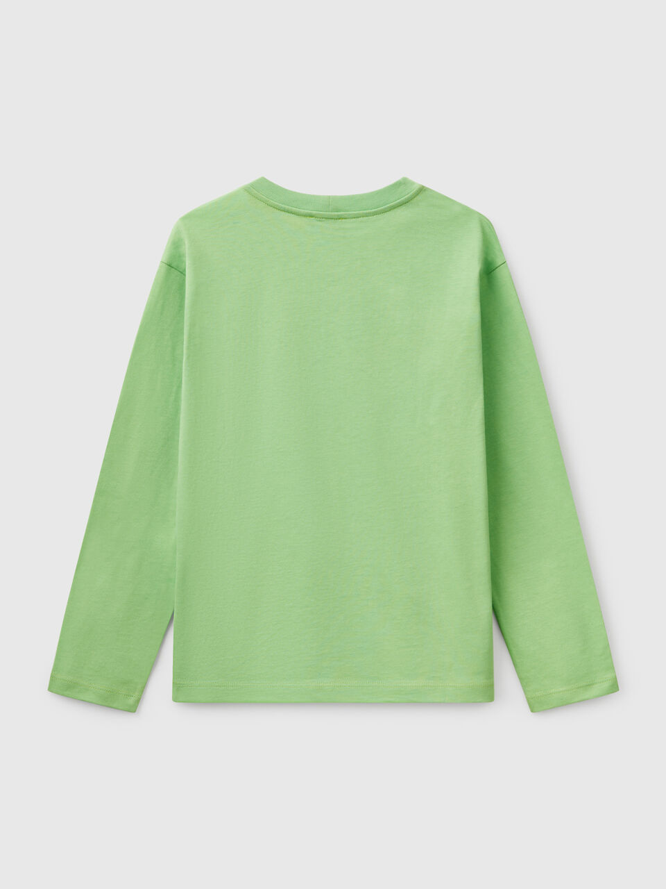 United Colors Of Benetton / Лонгслив с логотипом для мальчика - фото 2