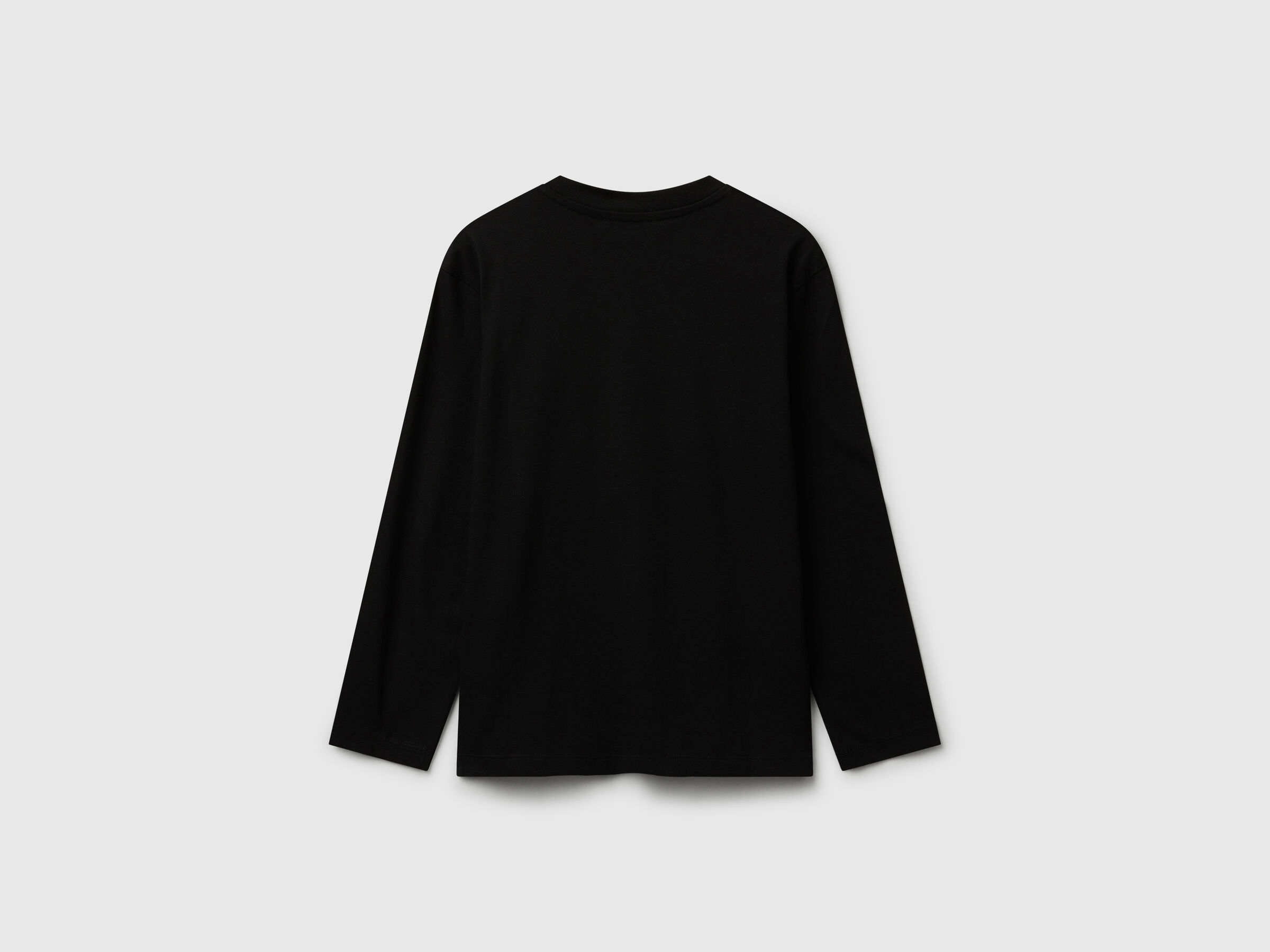 United Colors Of Benetton / Лонгслив с логотипом для мальчика - фото 2