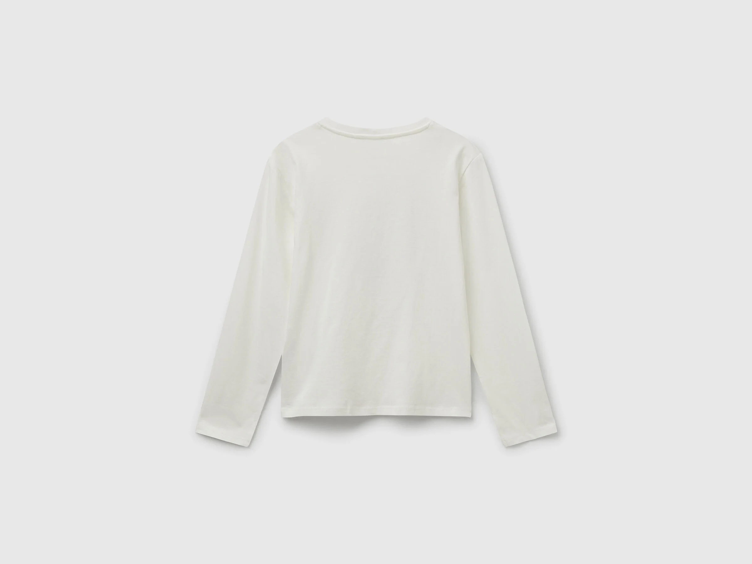 United Colors Of Benetton / Лонгслив с пайетками для девочки - фото 2