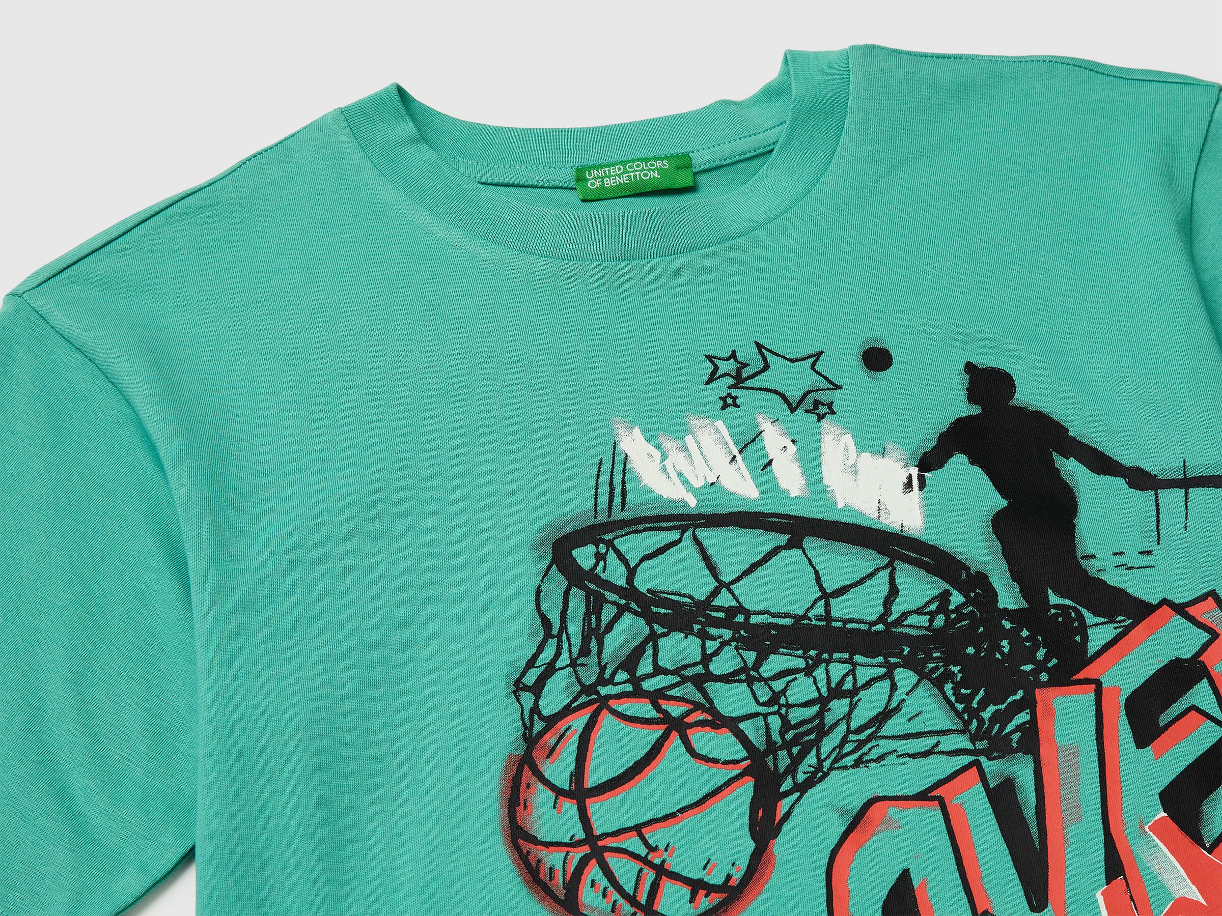 United Colors Of Benetton / Футболка с принтом для мальчика - фото 3