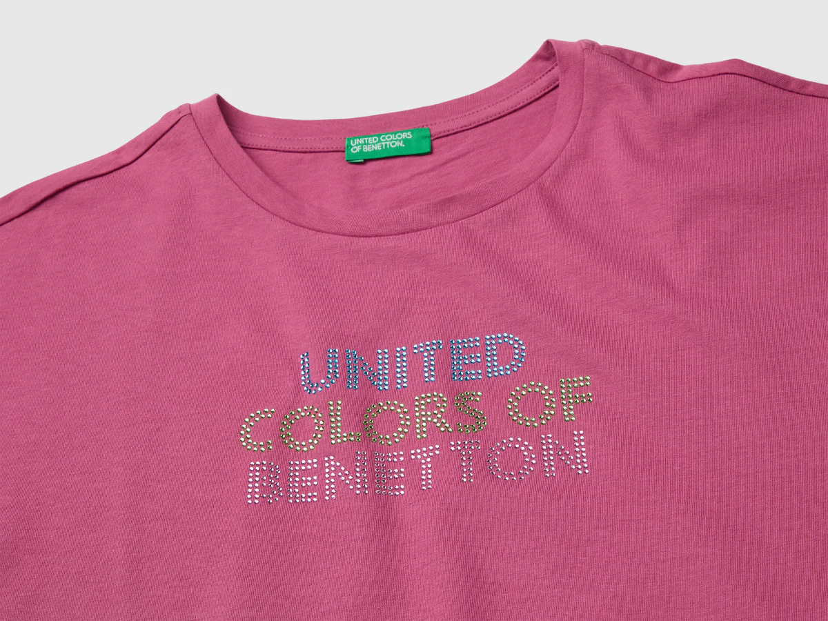 United Colors Of Benetton / Футболка со стразами для девочки