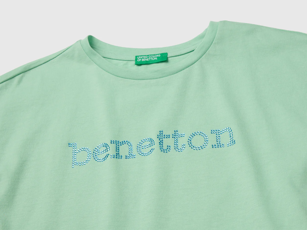 United Colors Of Benetton / Футболка со стразами для девочки