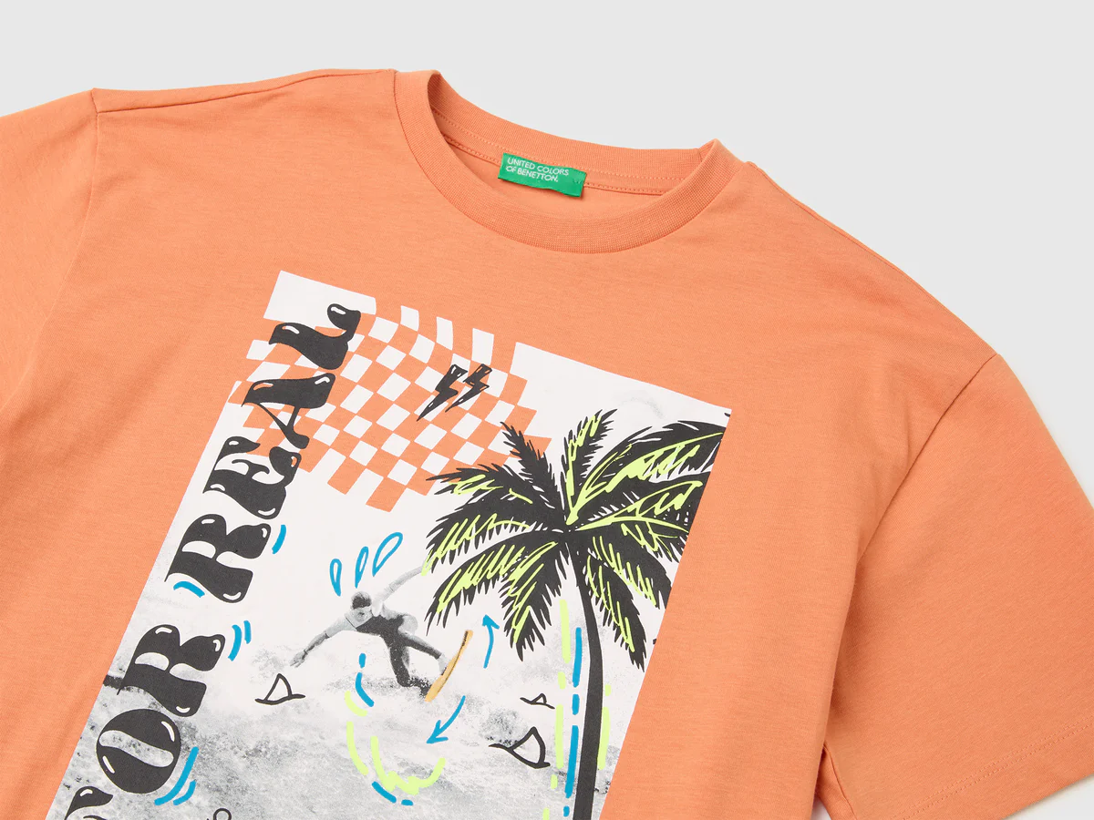 United Colors Of Benetton / Футболка с принтом для мальчика