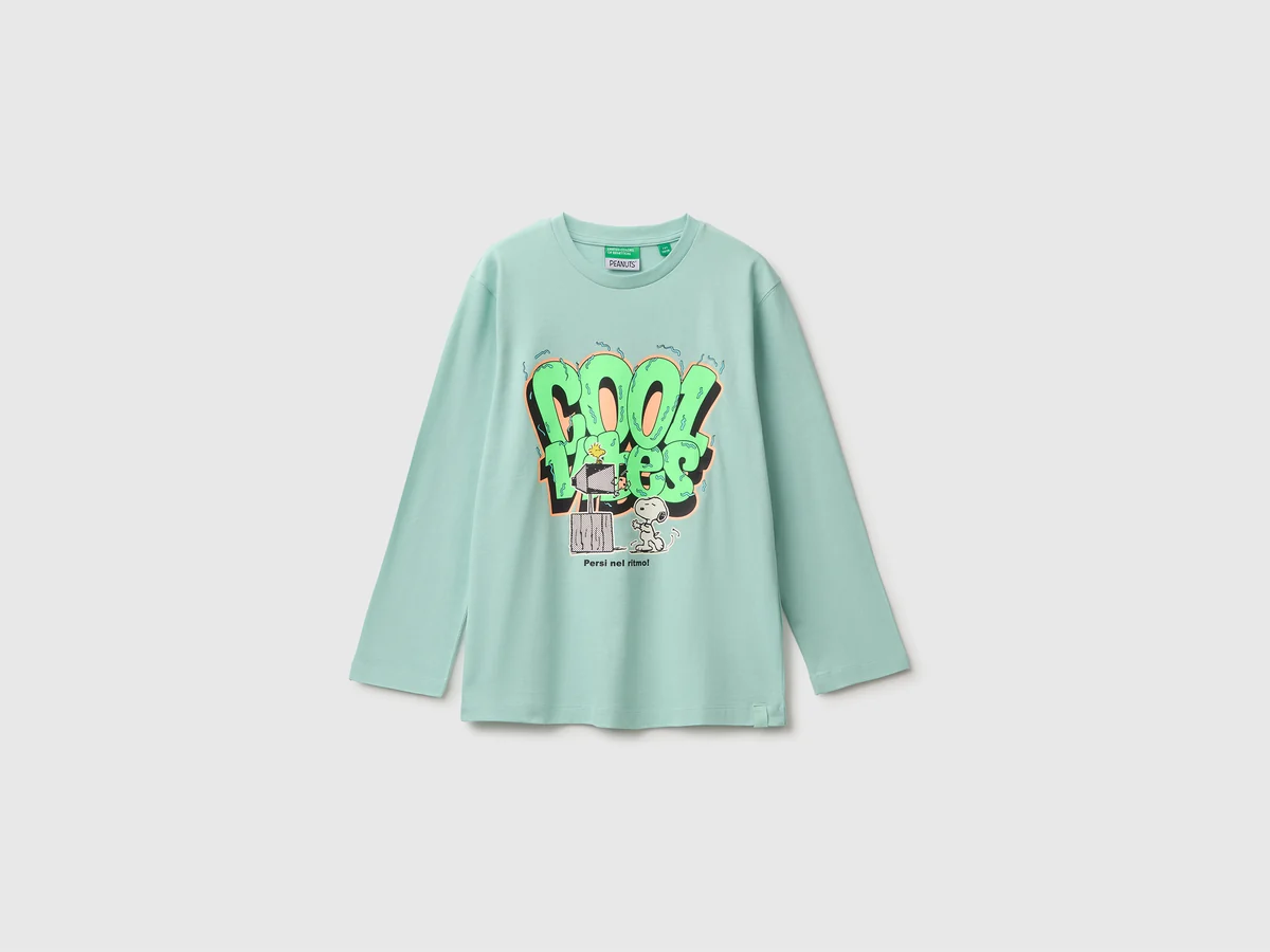 United Colors Of Benetton / Лонгслив с принтом для мальчика