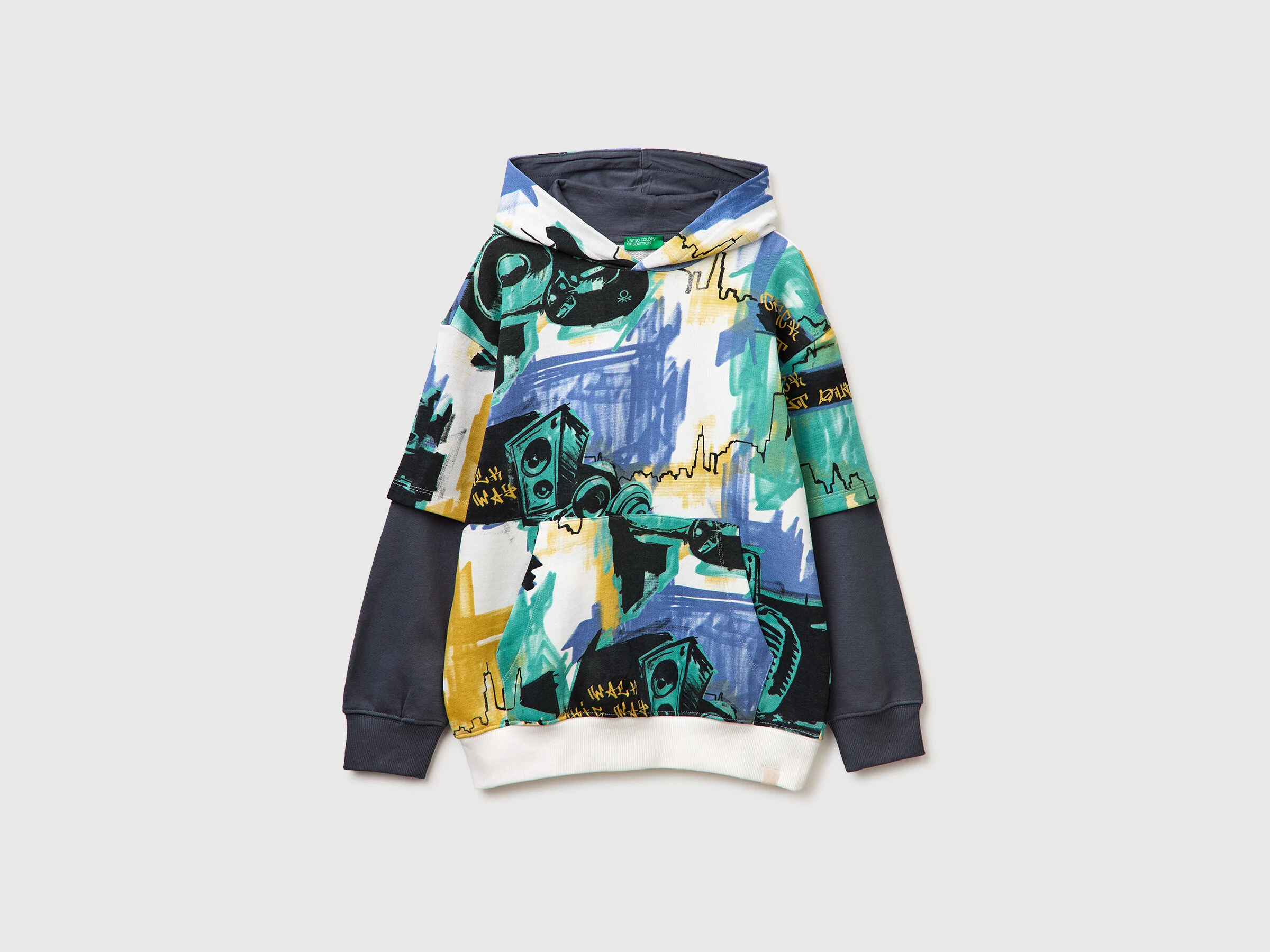 United Colors Of Benetton / Худи с принтом для мальчика