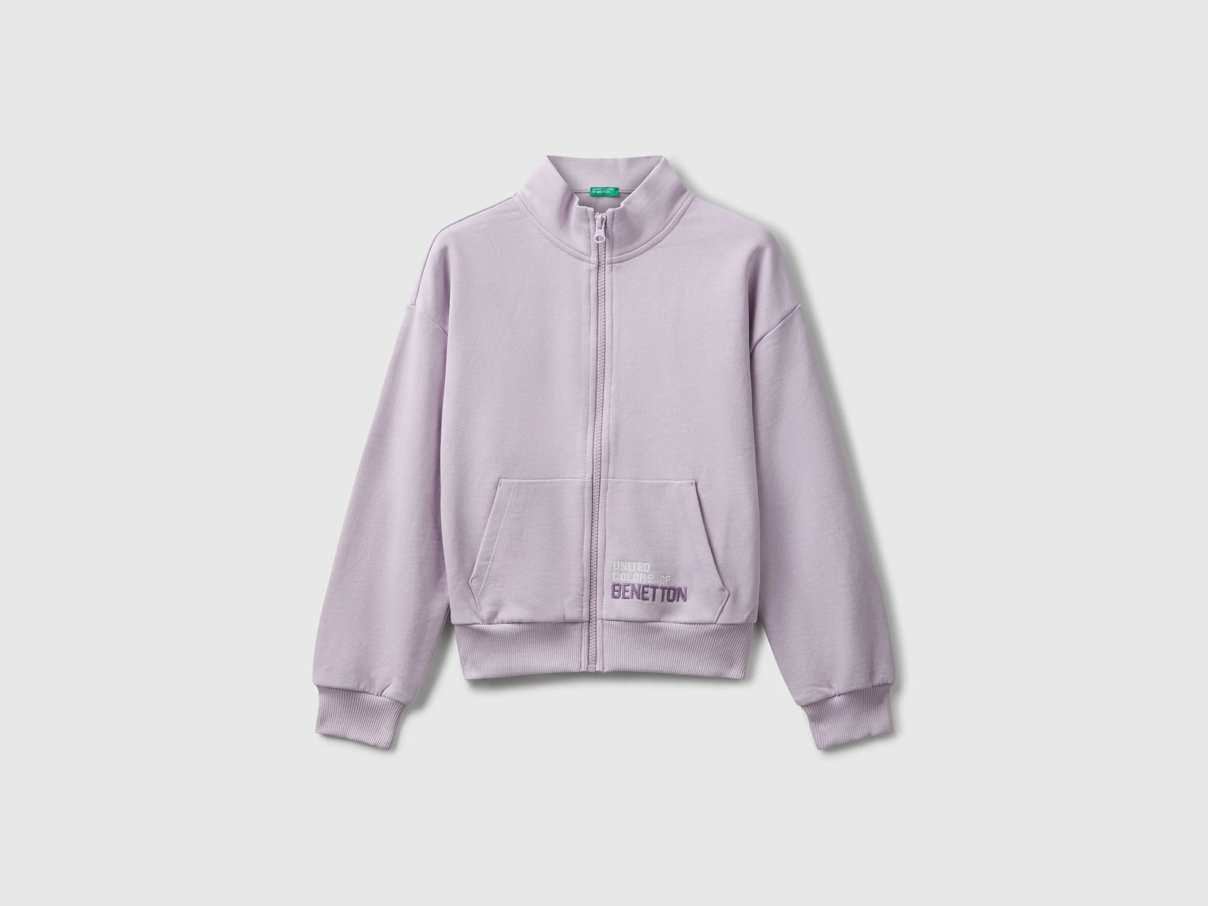 United Colors Of Benetton / Толстовка на молнии с логотипом для девочки