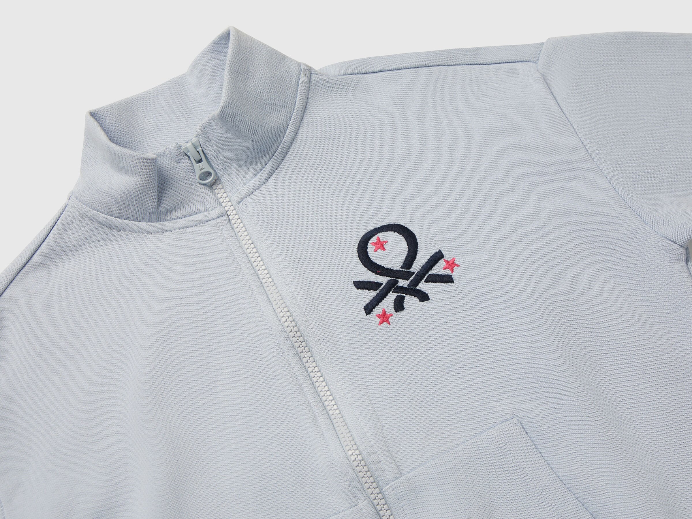 United Colors Of Benetton / Толстовка на молнии с логотипом для девочки