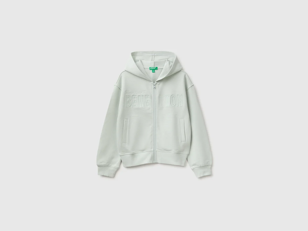 United Colors Of Benetton / Толстовка на молнии с логотипом для девочки