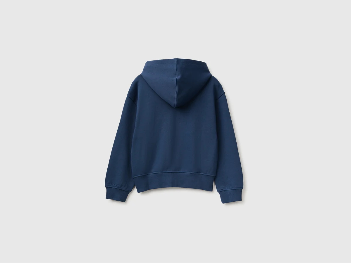 United Colors Of Benetton / Толстовка на молнии с логотипом для девочки - фото 2