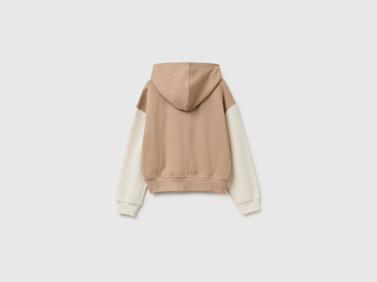 United Colors Of Benetton / Толстовка на молнии с логотипом для девочки - фото 2
