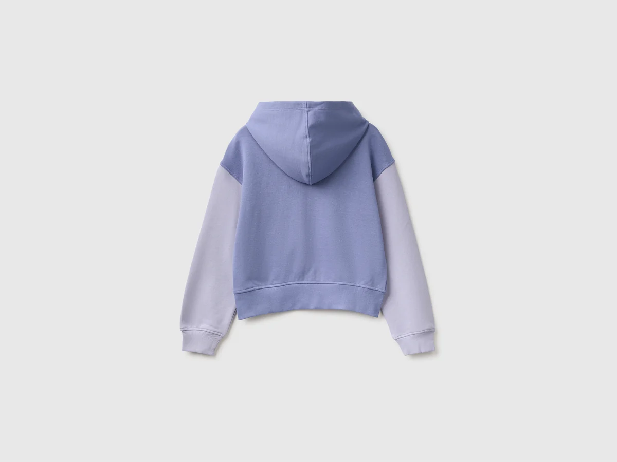 United Colors Of Benetton / Толстовка на молнии с логотипом для девочки - фото 2