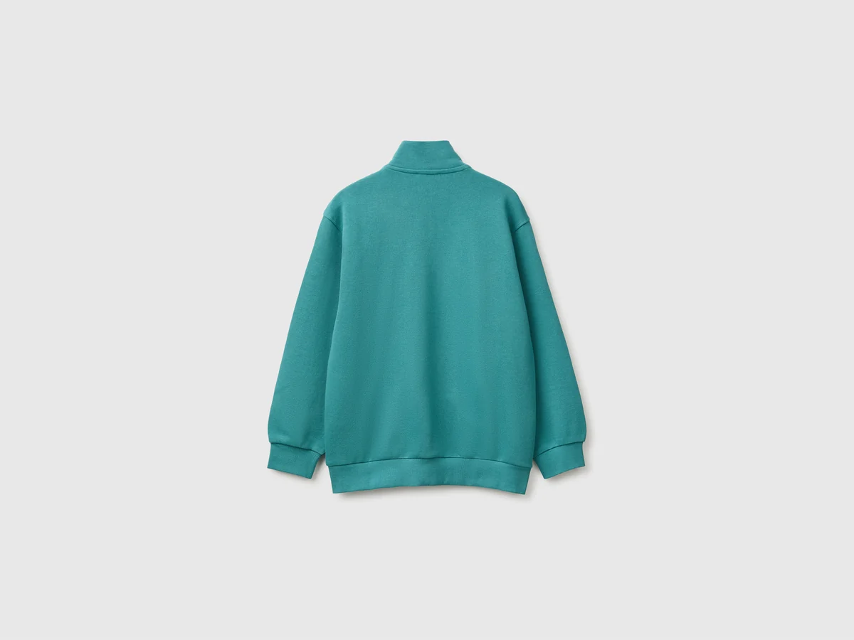 United Colors Of Benetton / Толстовка на молнии с логотипом для мальчика - фото 2