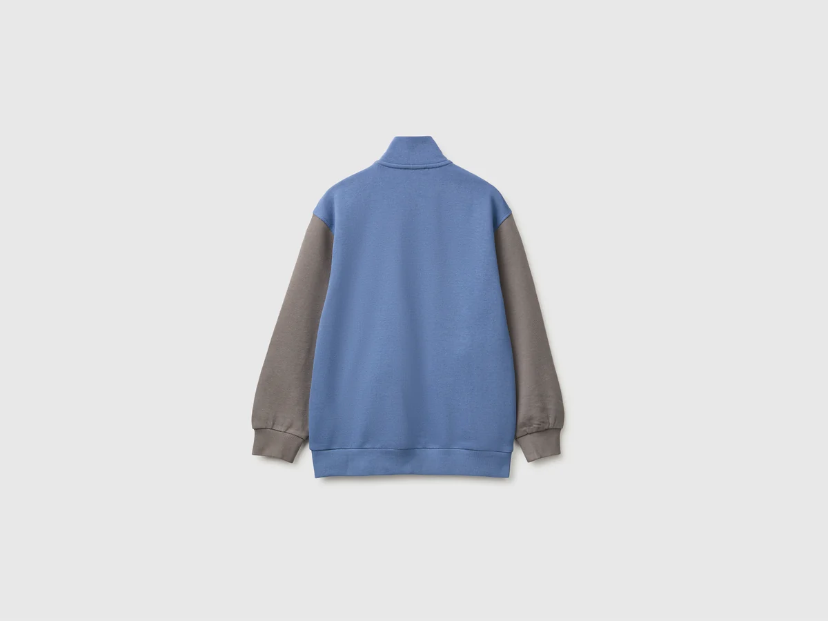 United Colors Of Benetton / Толстовка на молнии с логотипом для мальчика - фото 2