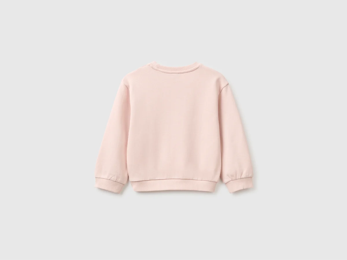 United Colors Of Benetton / Свитшот с вышивкой для девочки - фото 2