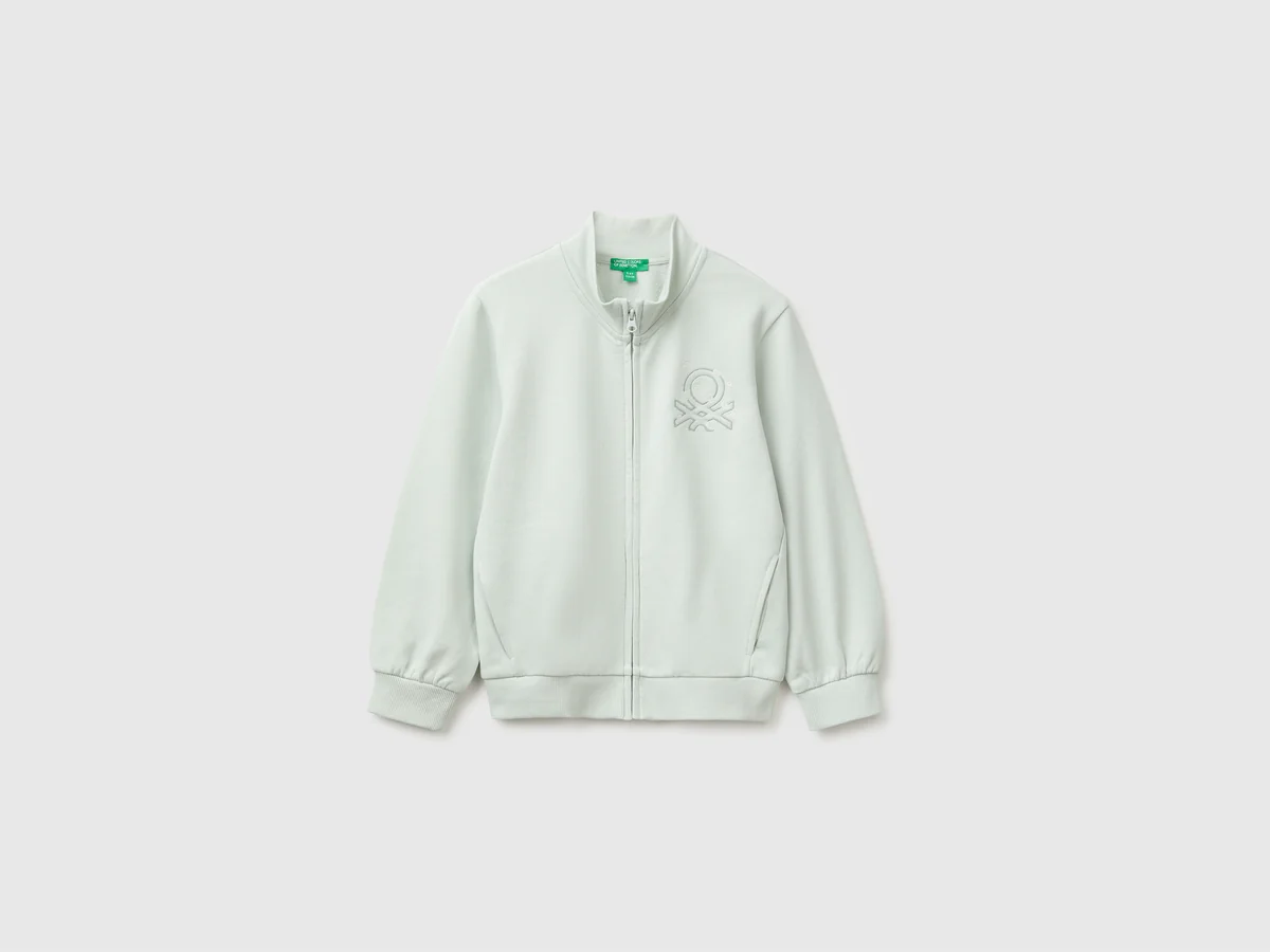 United Colors Of Benetton / Толстовка на молнии с логотипом для девочки