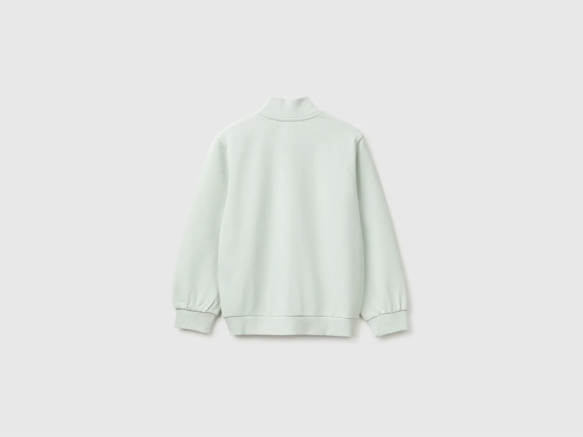 United Colors Of Benetton / Толстовка на молнии с логотипом для девочки - фото 2