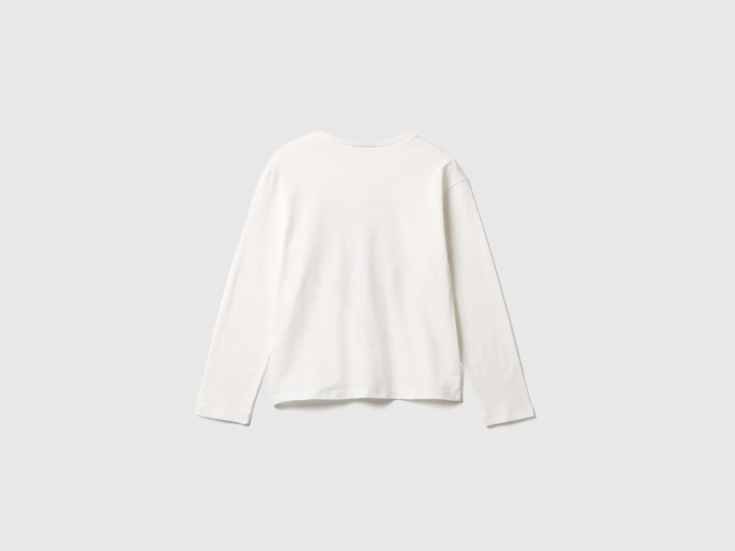 United Colors Of Benetton / Лонгслив с принтом для девочки - фото 2