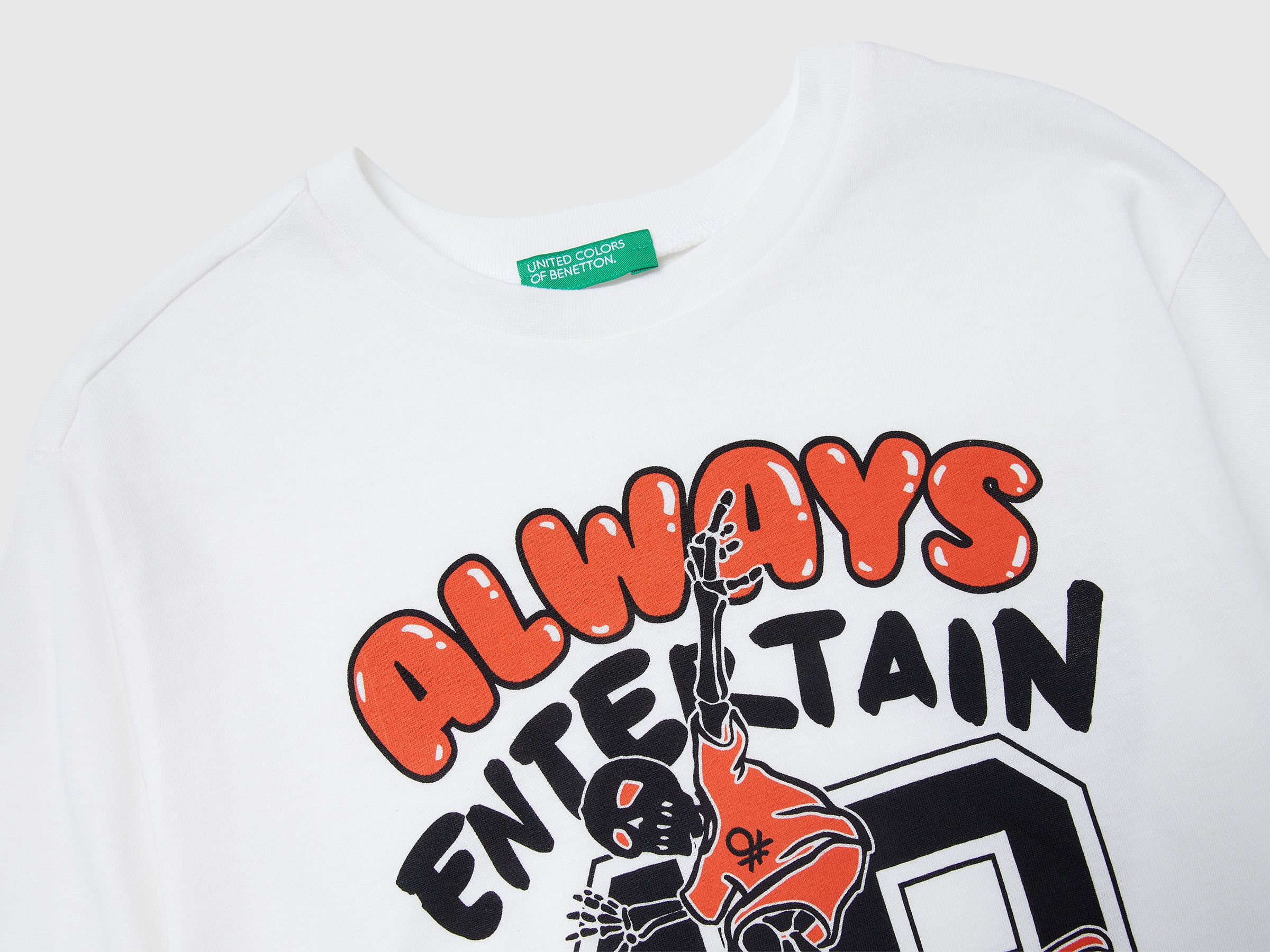 United Colors Of Benetton / Лонгслив с принтом для мальчика - фото 3